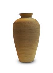 Exceptional Monumental Art Deco Vase Duo in Ochre and Aubergine by Upsala Ekeby