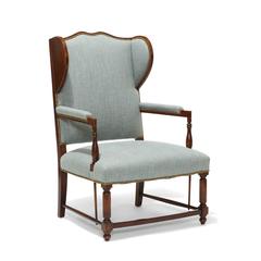Swedish Art Deco Reinterpretations of Traditional Winged Back Chairs in Birch