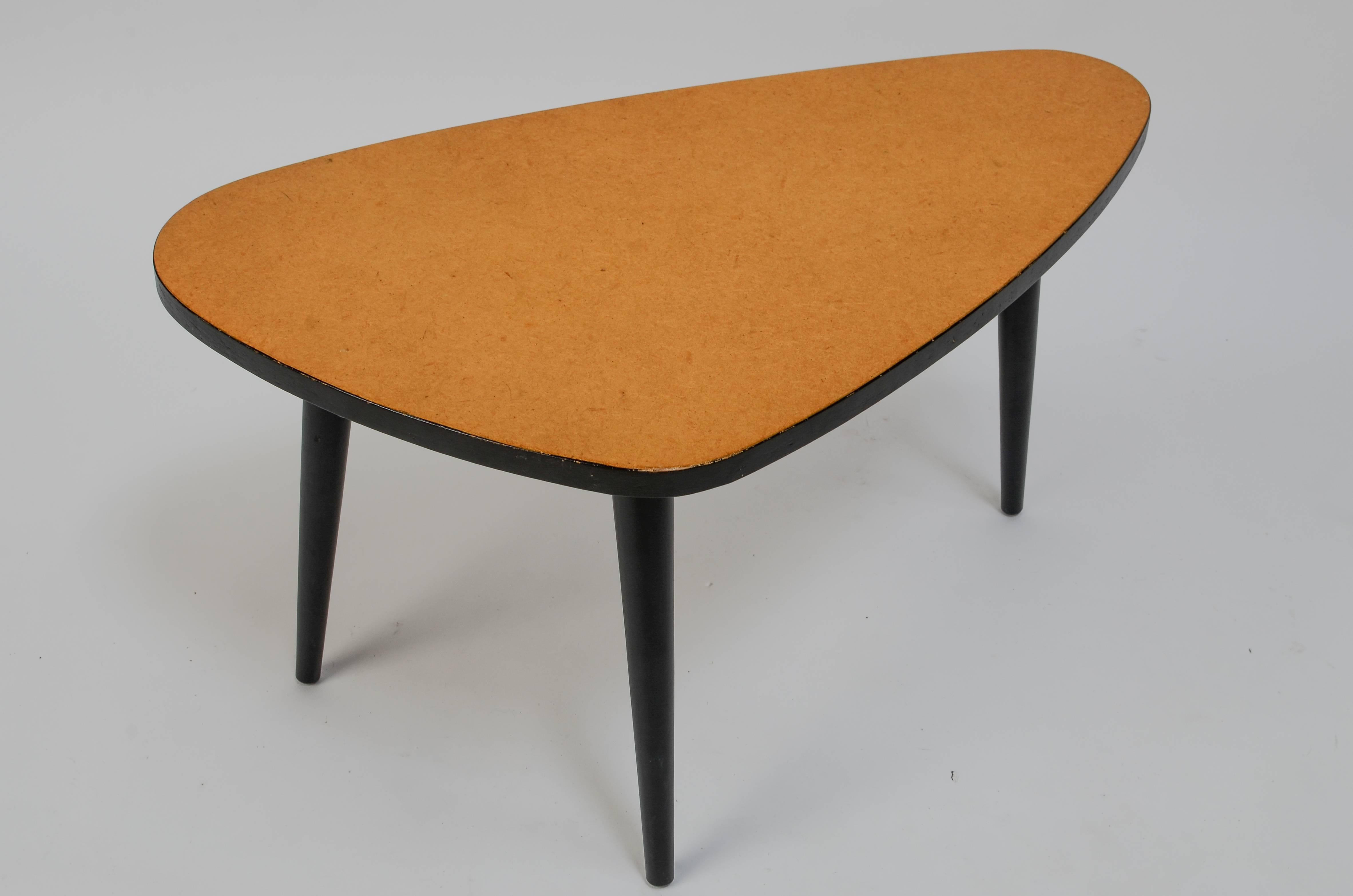 Japanese Lacquered Cork Side Table by Maruni, Japan, 1955 For Sale