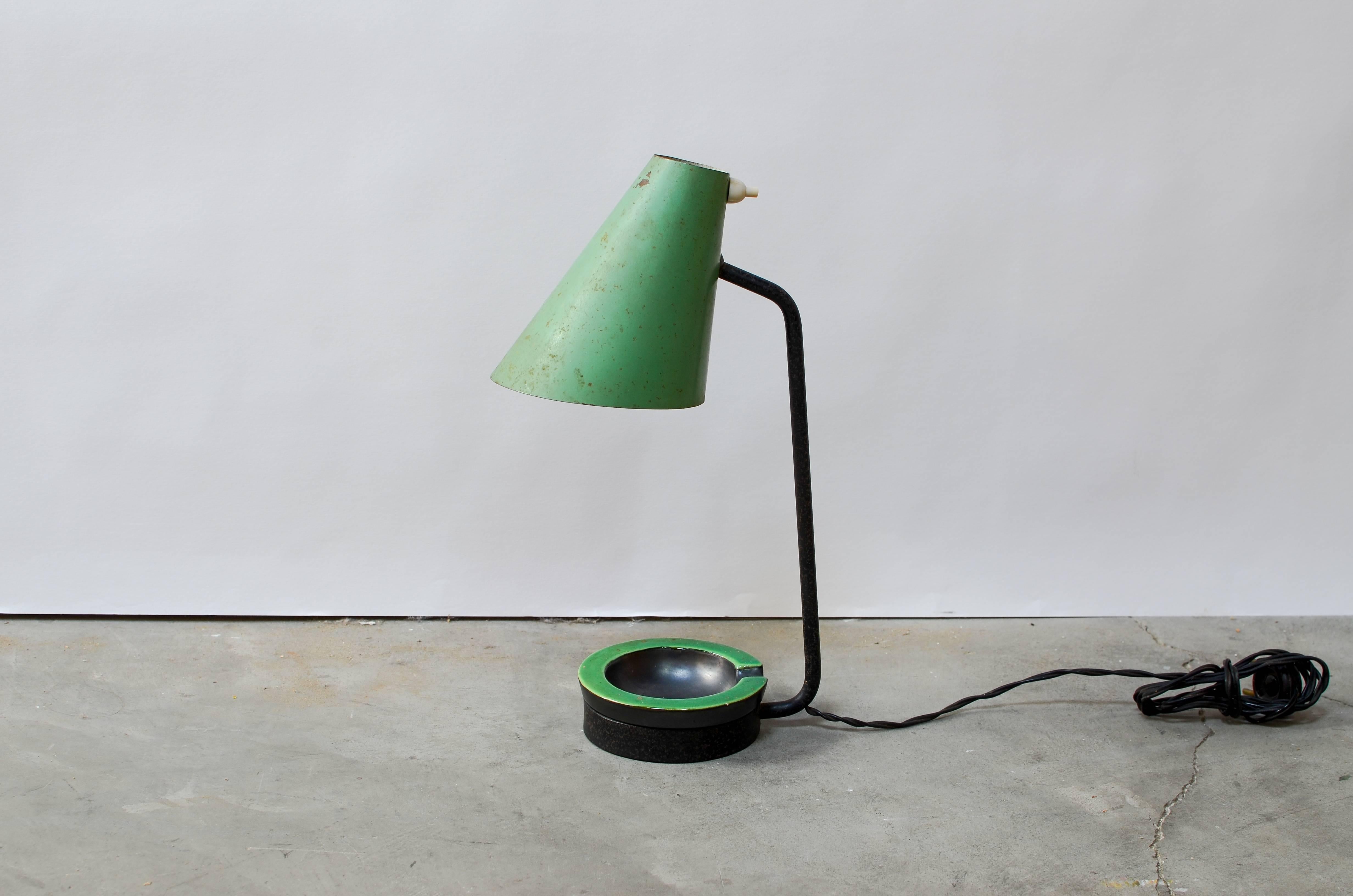 Mid-Century Modern Jacques Biny Table Lamp, France, 1950s For Sale