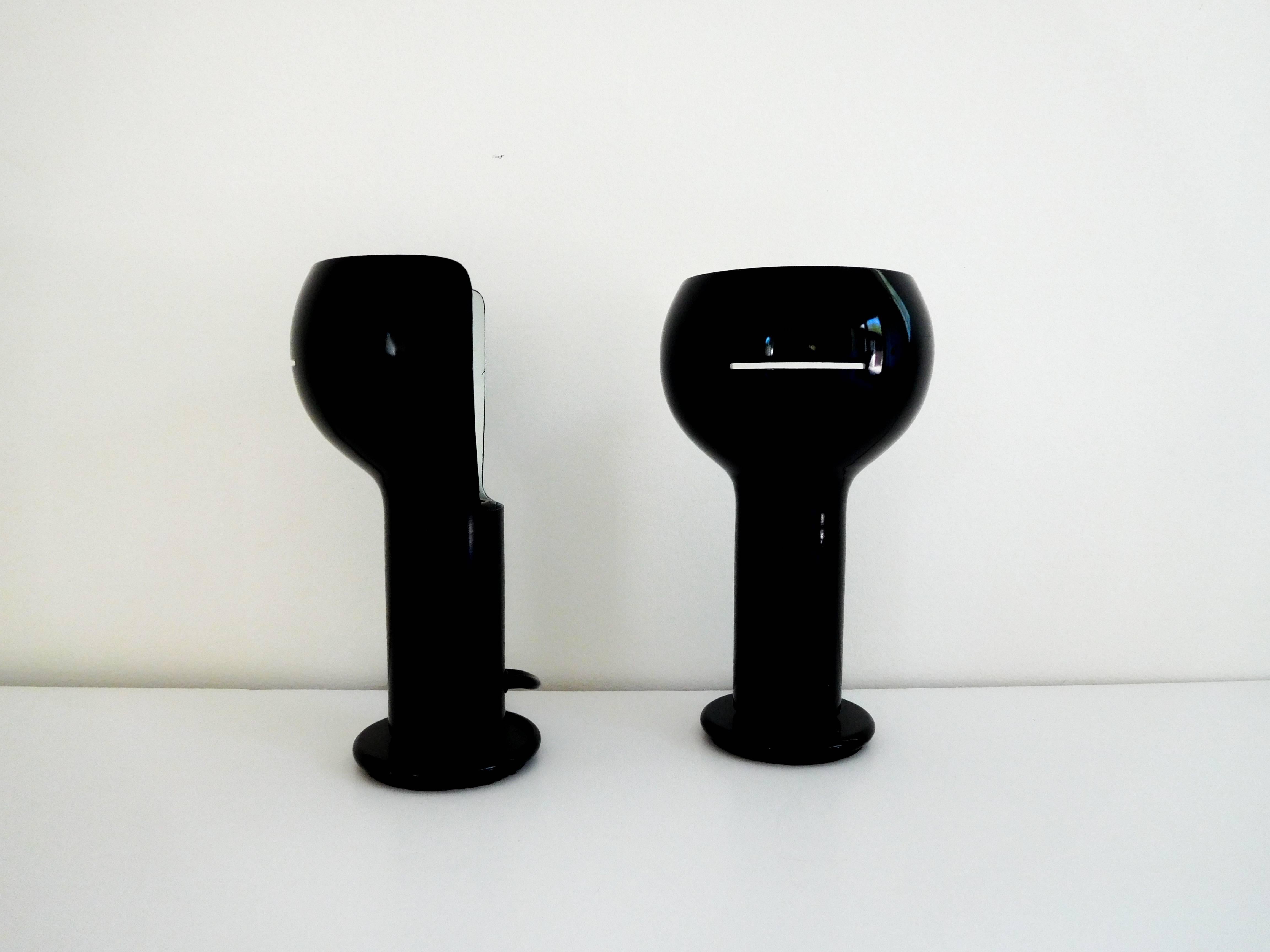 Mid-20th Century Joe Colombo Flash Table Lamps for O-Luce, 1968 For Sale