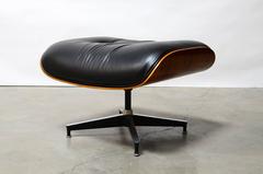 Eames Leather Rosewood 671 Ottoman for Herman Miller, 1970s