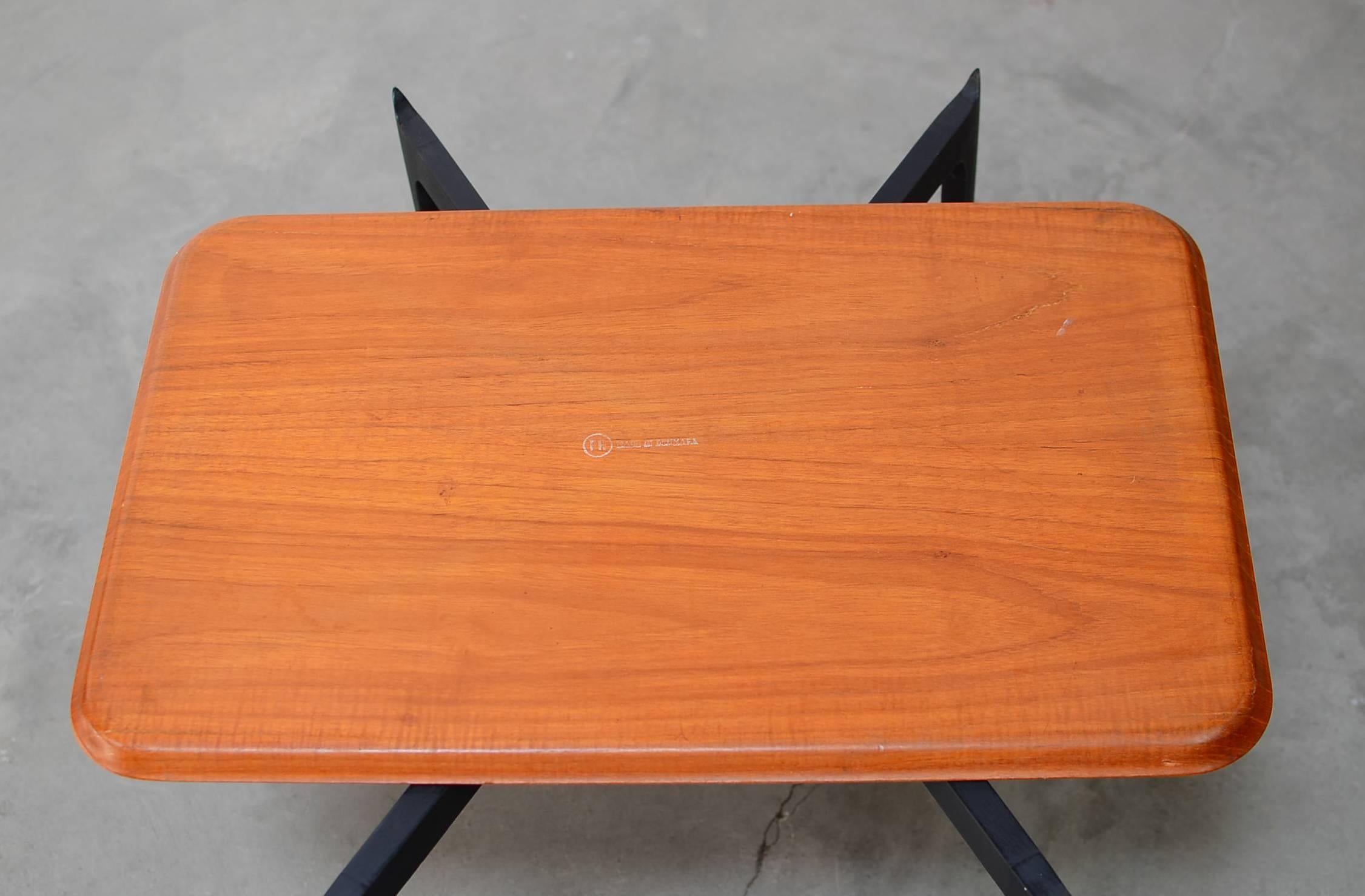 Rare Tray Table by Willumsen & Engholm for Fritz Hansen, Denmark, 1950s In Excellent Condition For Sale In Berkeley, CA