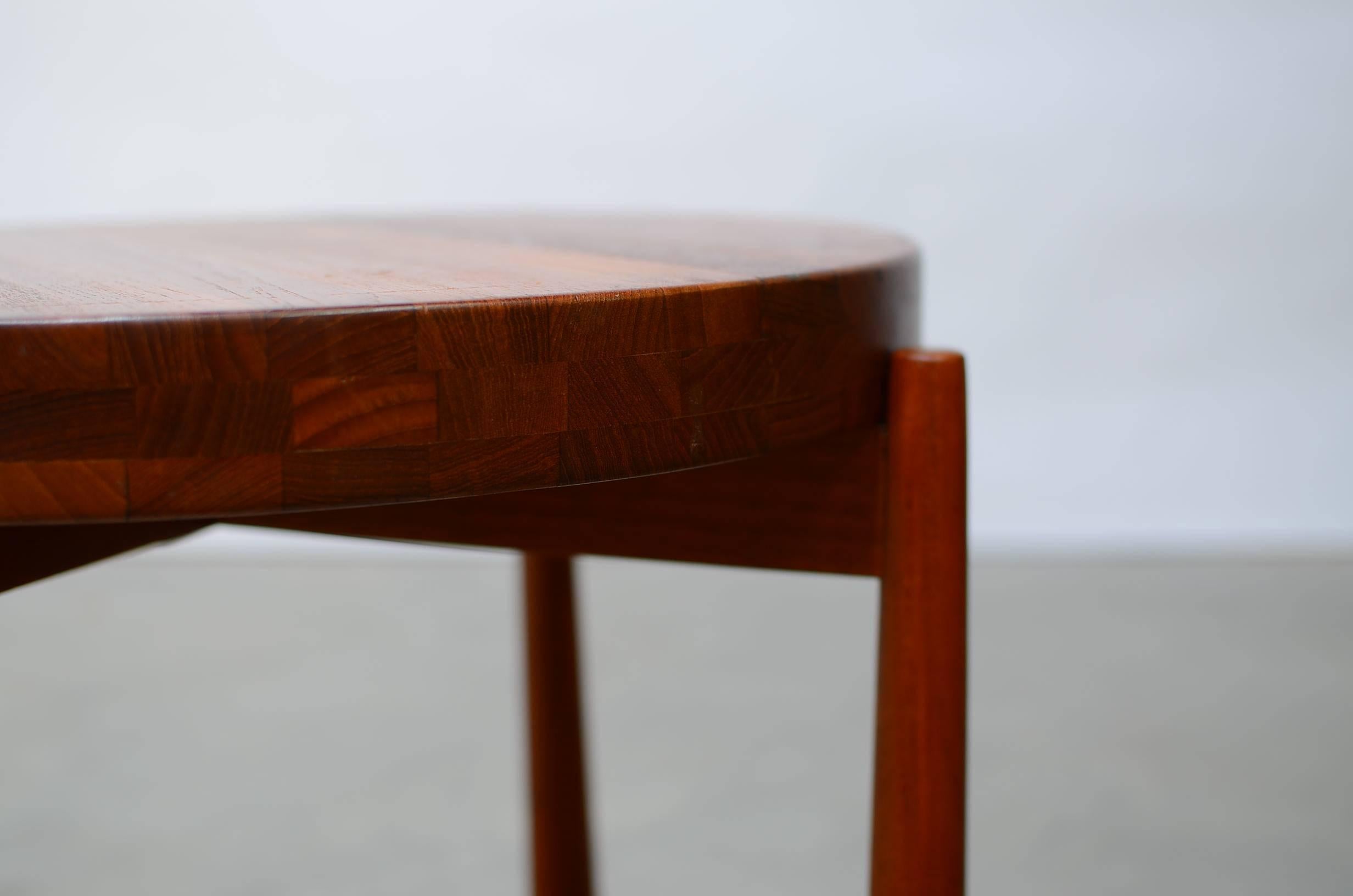 Danish Solid Teak Side Tables in the style of Jens Quistgaard for Dux For Sale