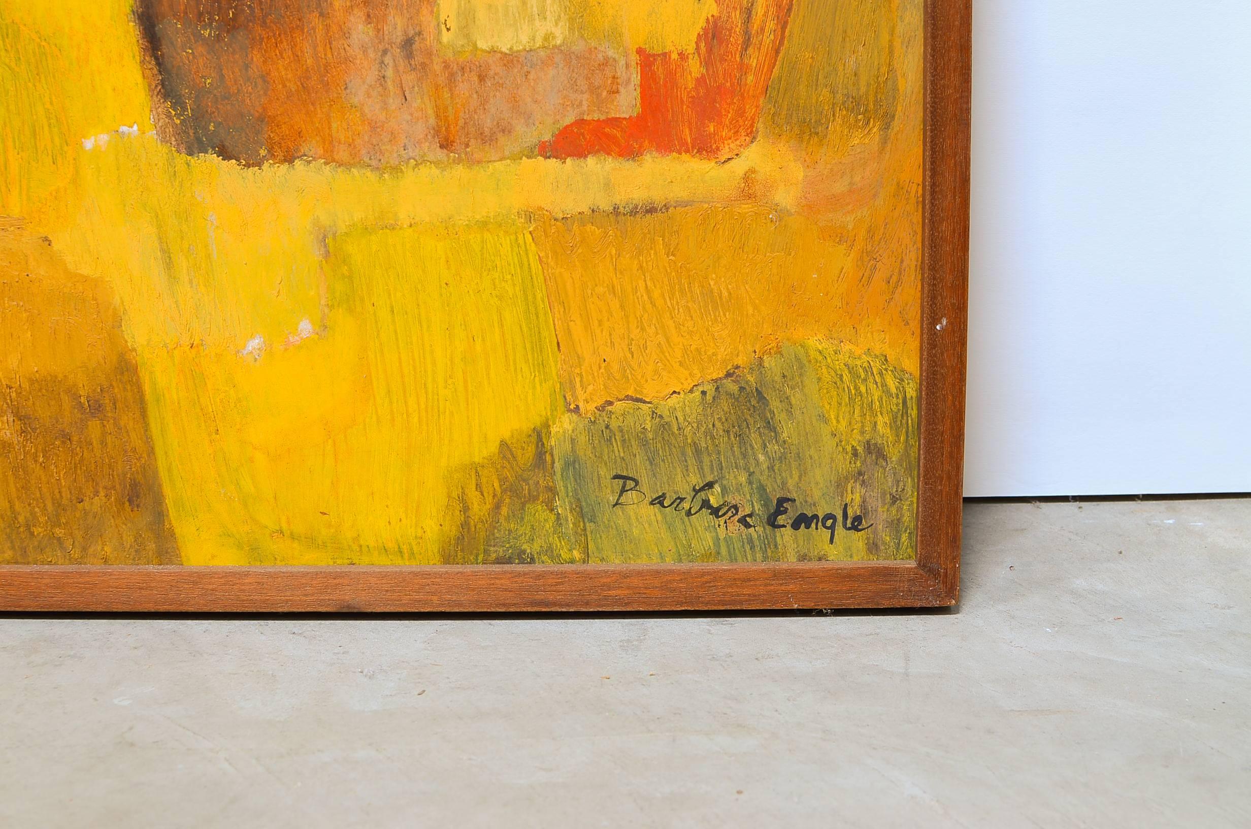 Mid-Century Modern Barbara Engle Abstract, California, 1960s For Sale
