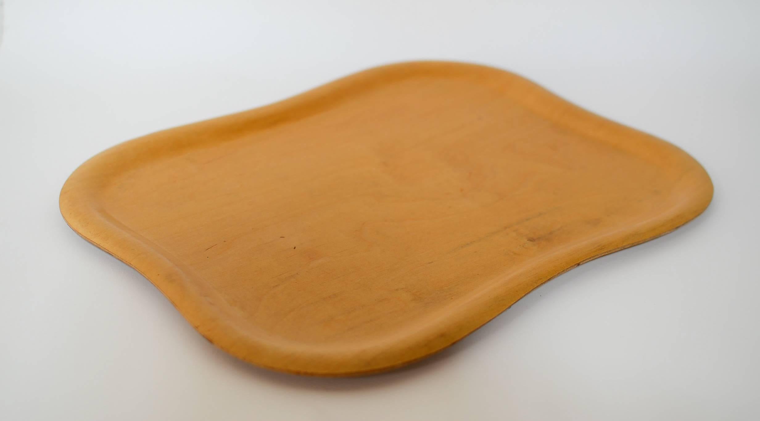 Scandinavian Modern Tapio Wirkkala Molded Plywood Trays, 1950s For Sale