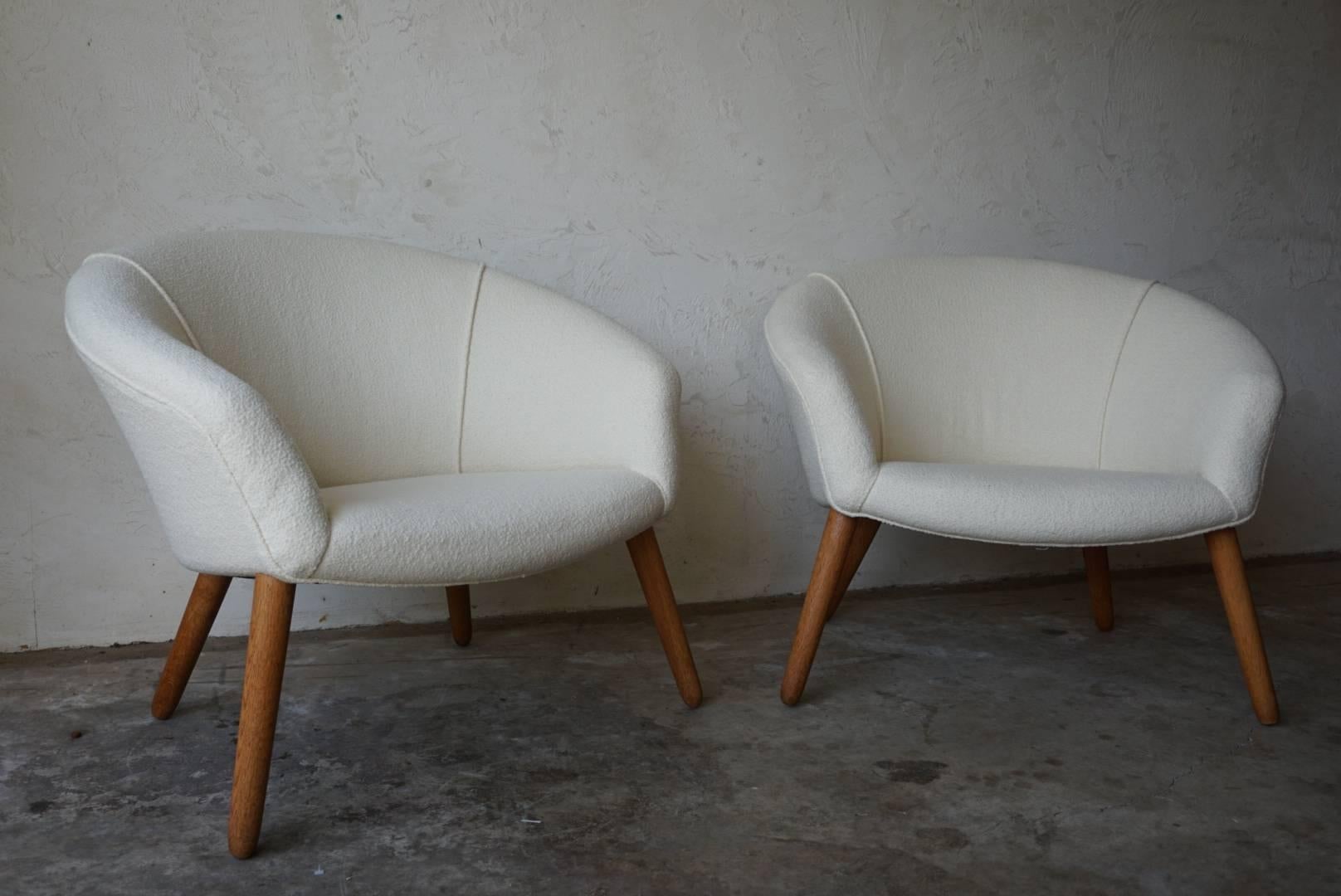 Scandinavian Modern Nanna Ditzel AP 26 Lounge Chairs, 1953 For Sale