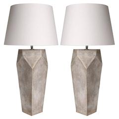 John Sheppard "Tower" Stoneware Table Lamps