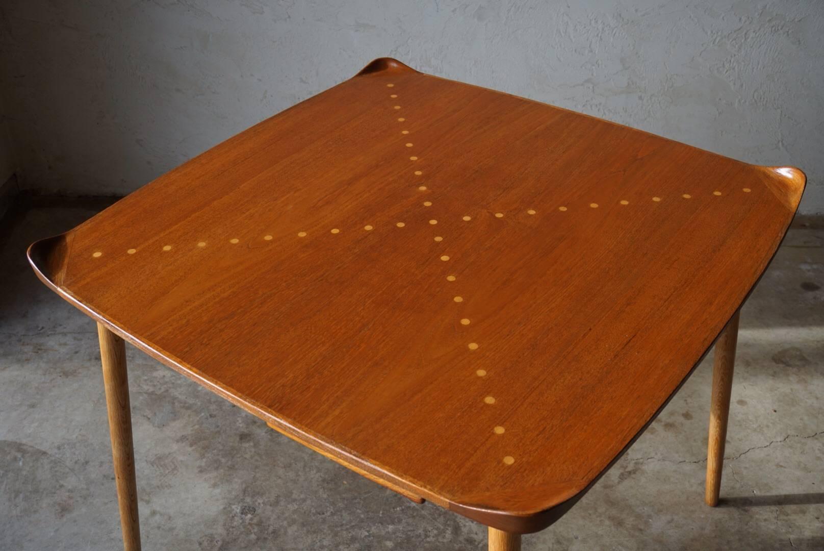 Scandinavian Modern Exquisite Game Table Model FJ55 by Finn Juhl, 1948