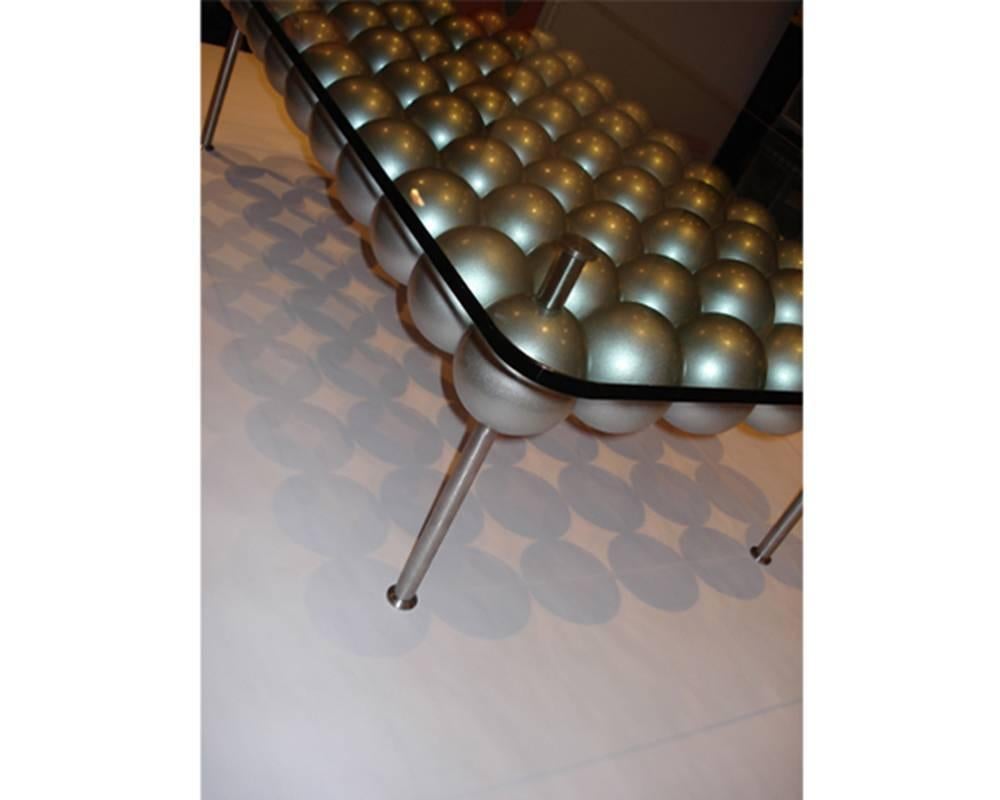 Mexican Silverball Coffee Table by Diego Matthai For Sale