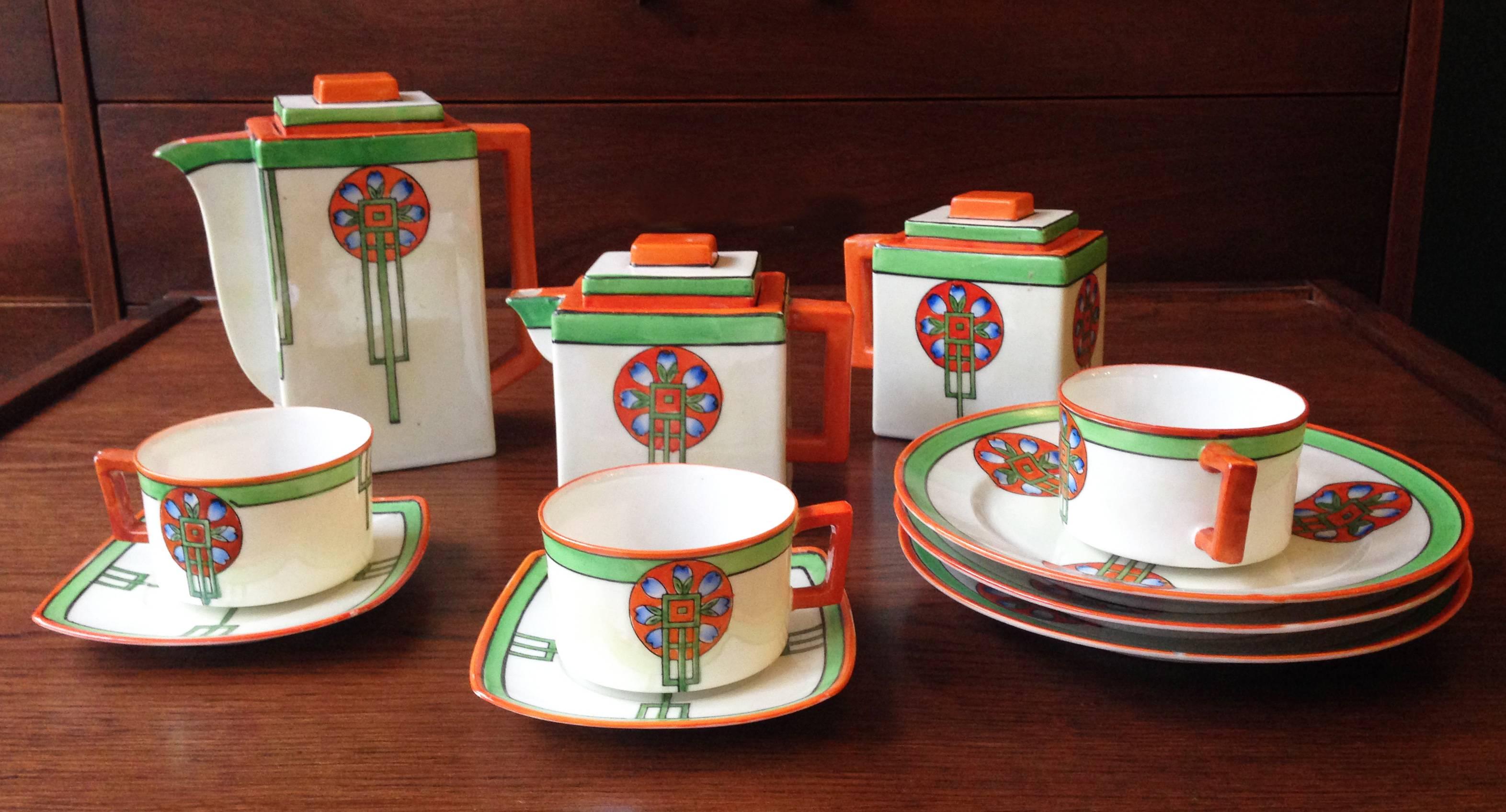 Art Deco Japanese Tea Set 4