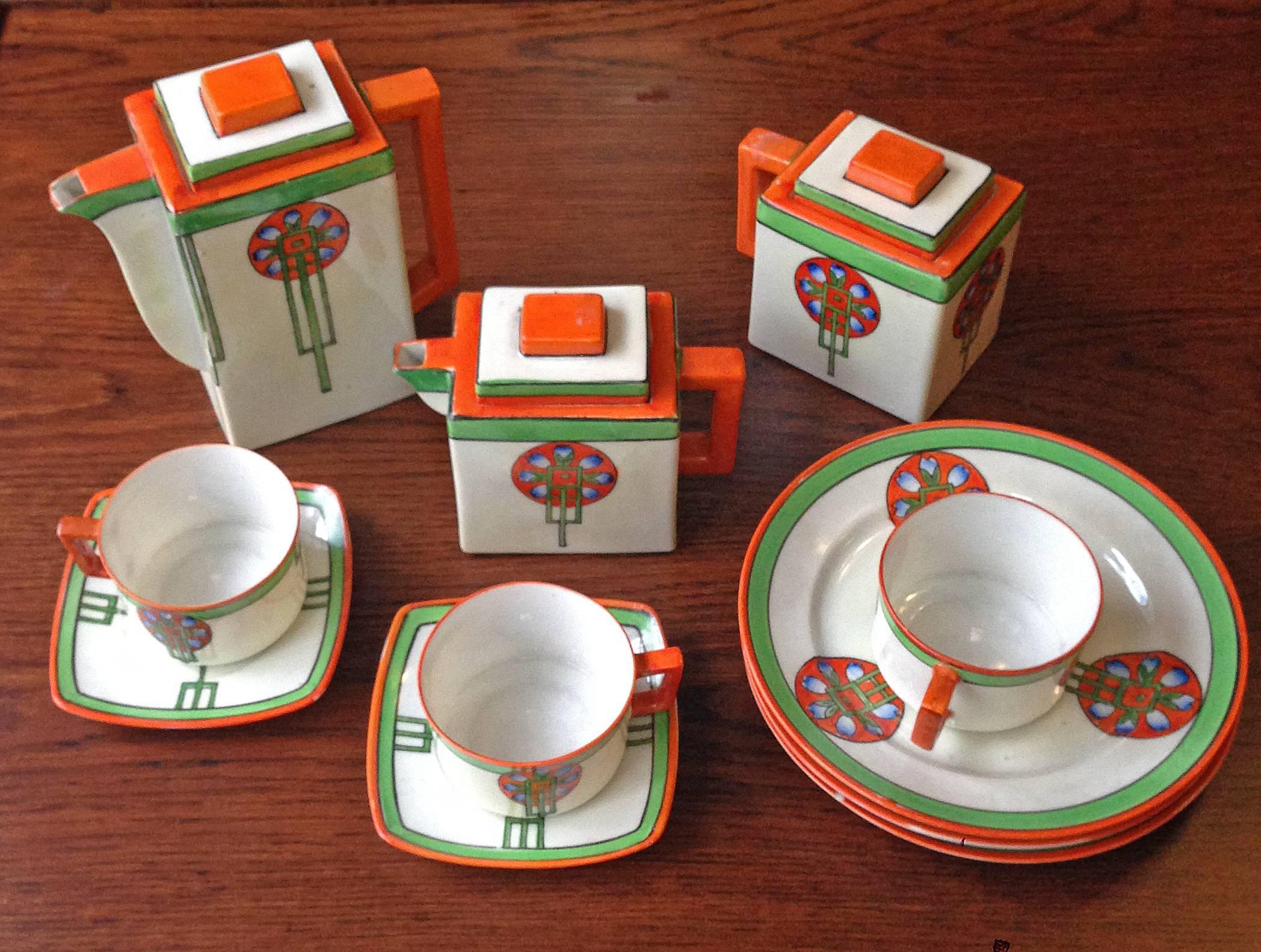Art Deco Japanese Tea Set 2