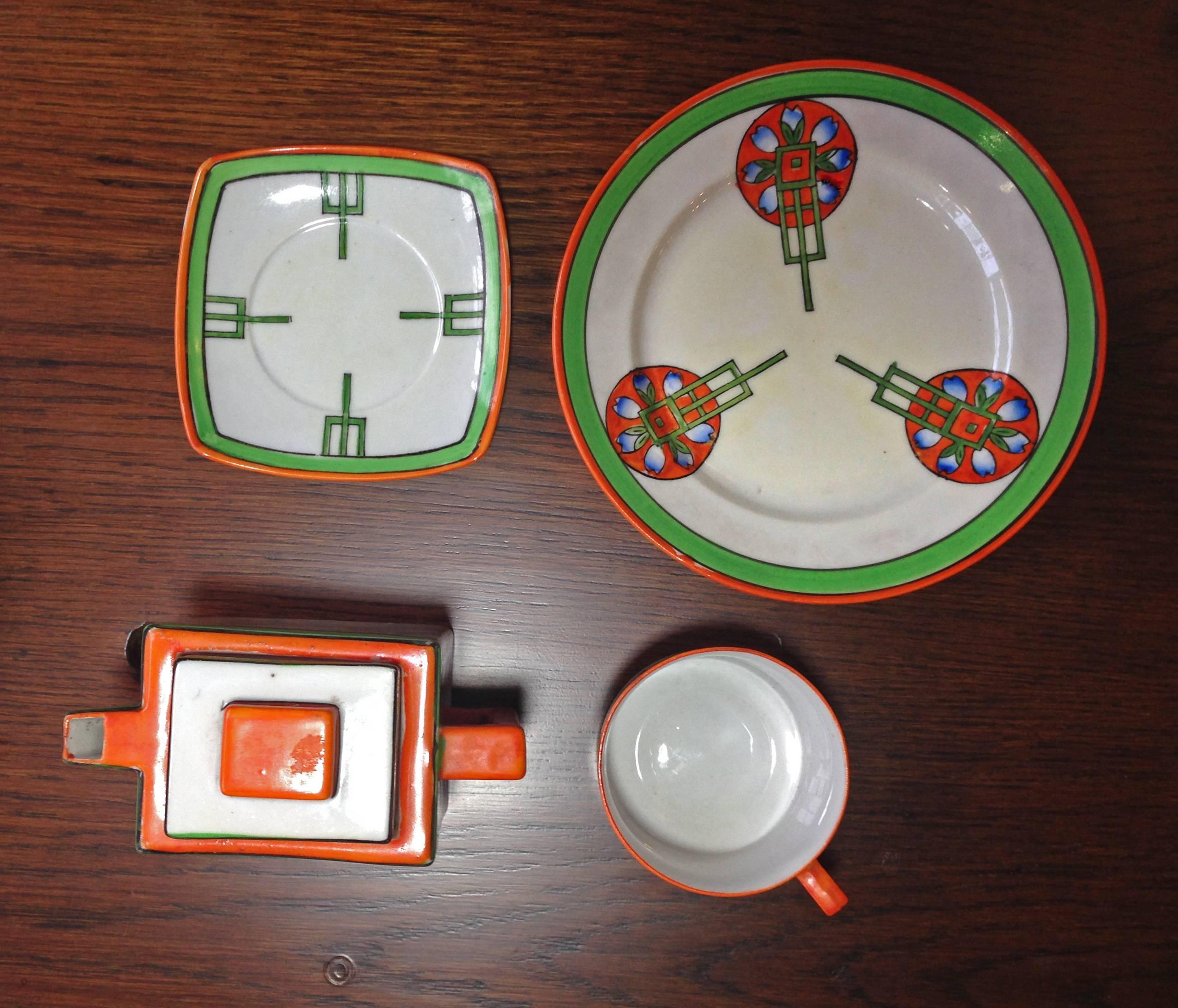 Art Deco Japanese Tea Set 3