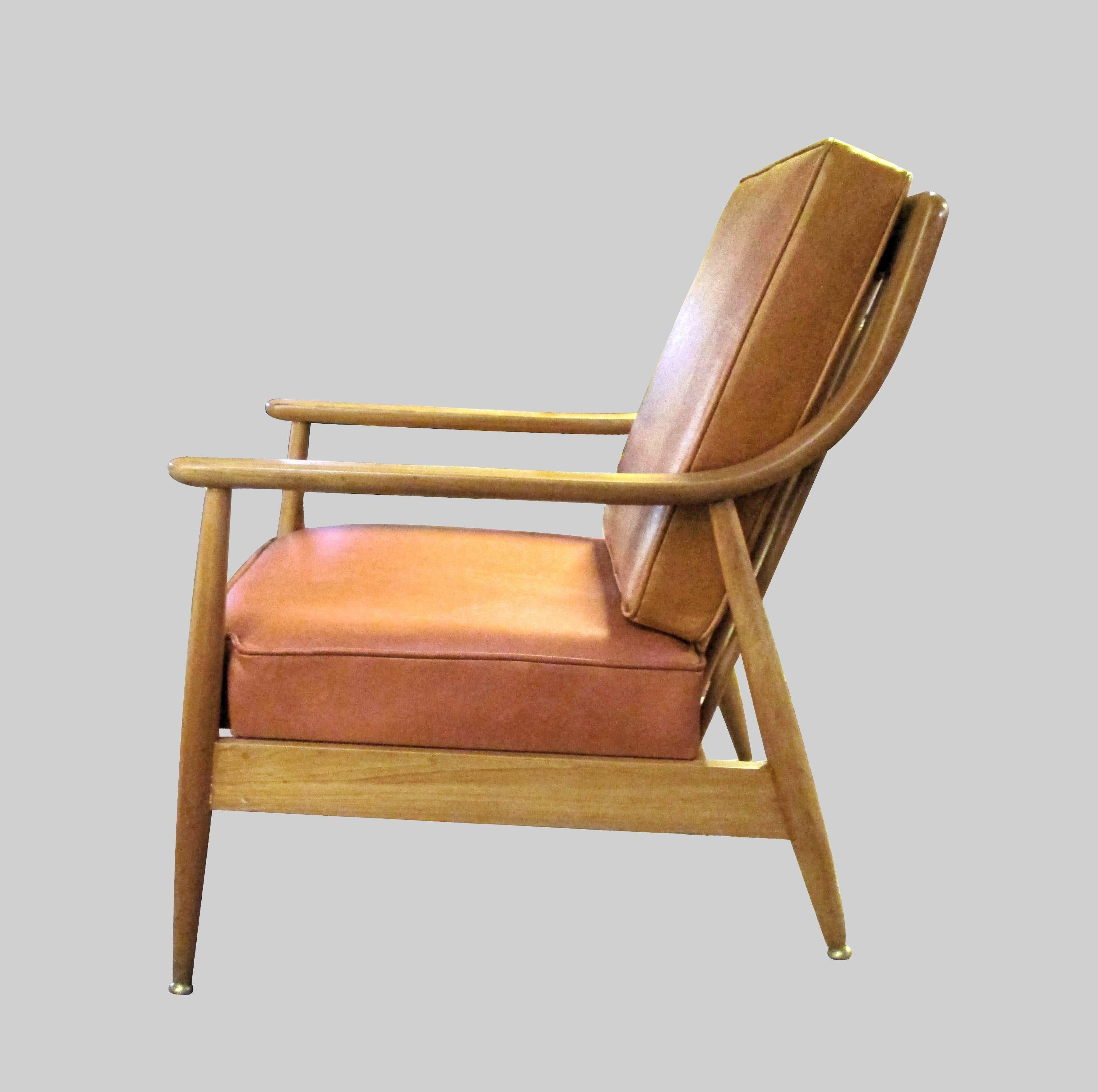 This chair from La Malinche, it has leather seating, ashwood and bronze.

La Malinche or 