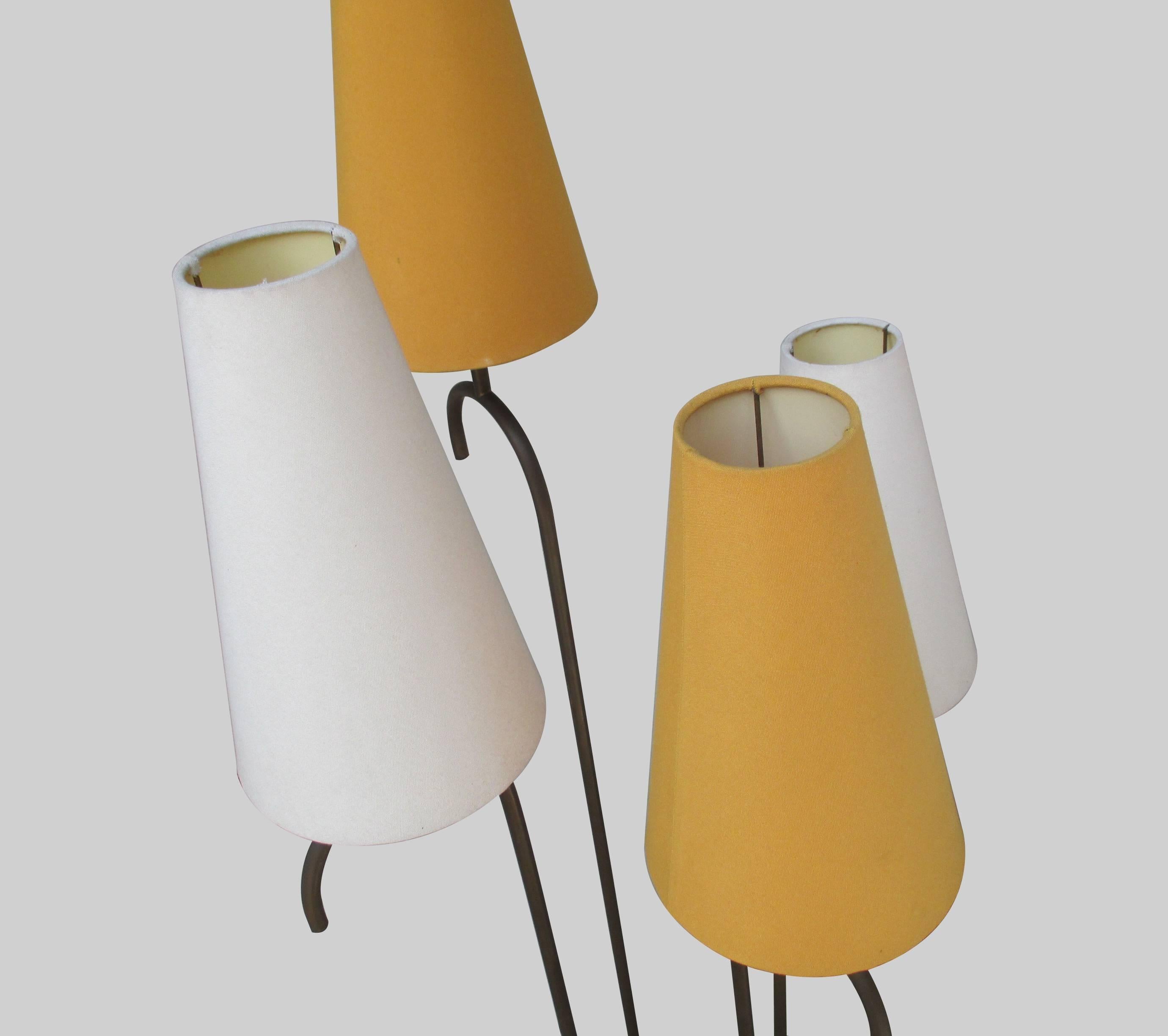 20th Century Floor Lamp by Arturo Pani in the Style of Jean Royere, 1950s