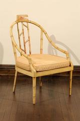 Hollywood Regency Bamboo Armchair