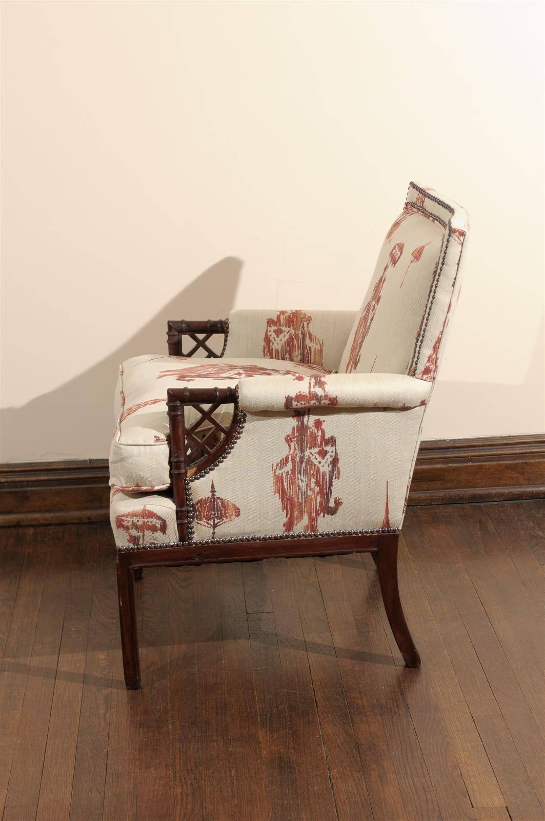 Chinese Chippendale Armchair In Good Condition In Atlanta, GA