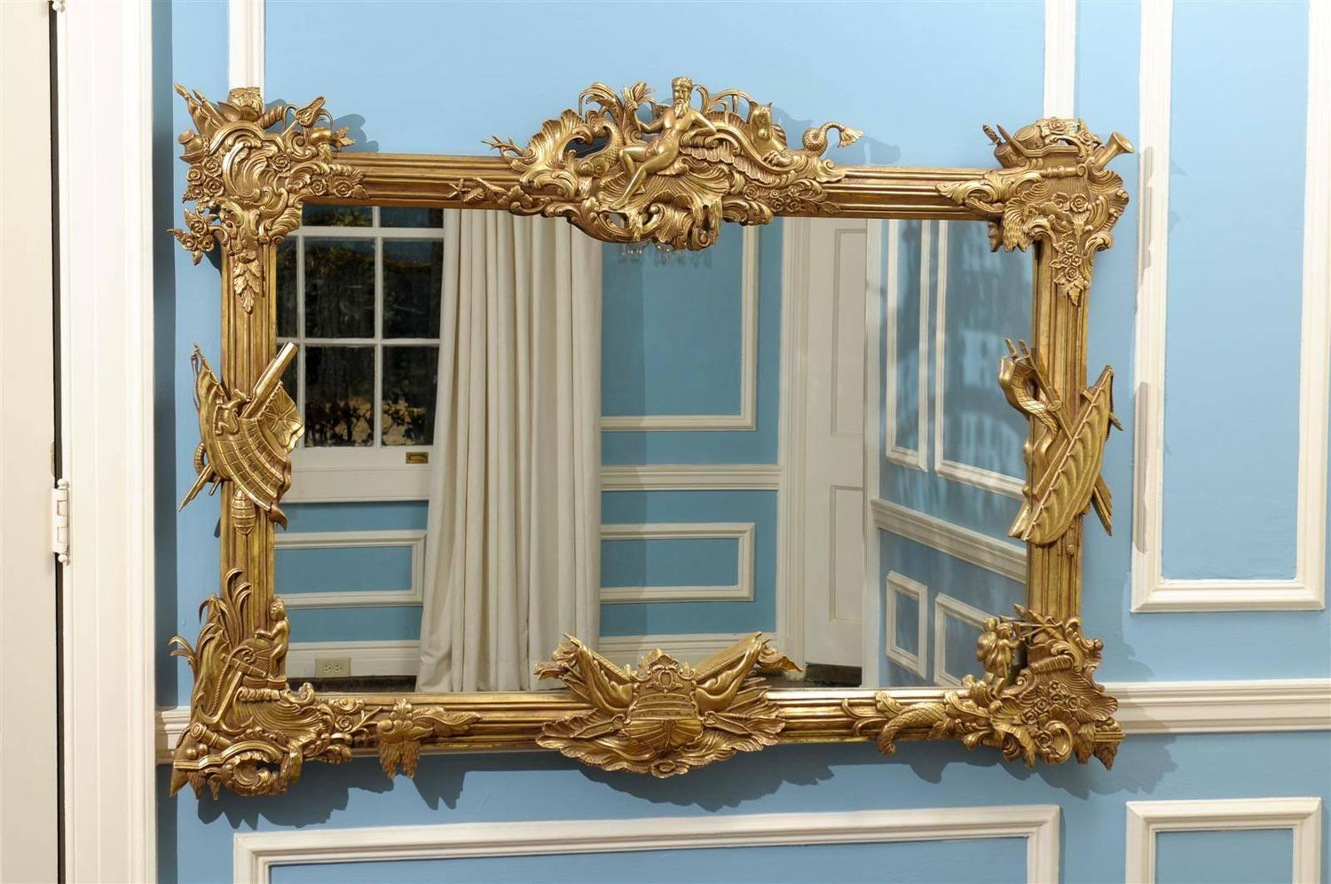 Neptune Mirror For Sale at 1stdibs
