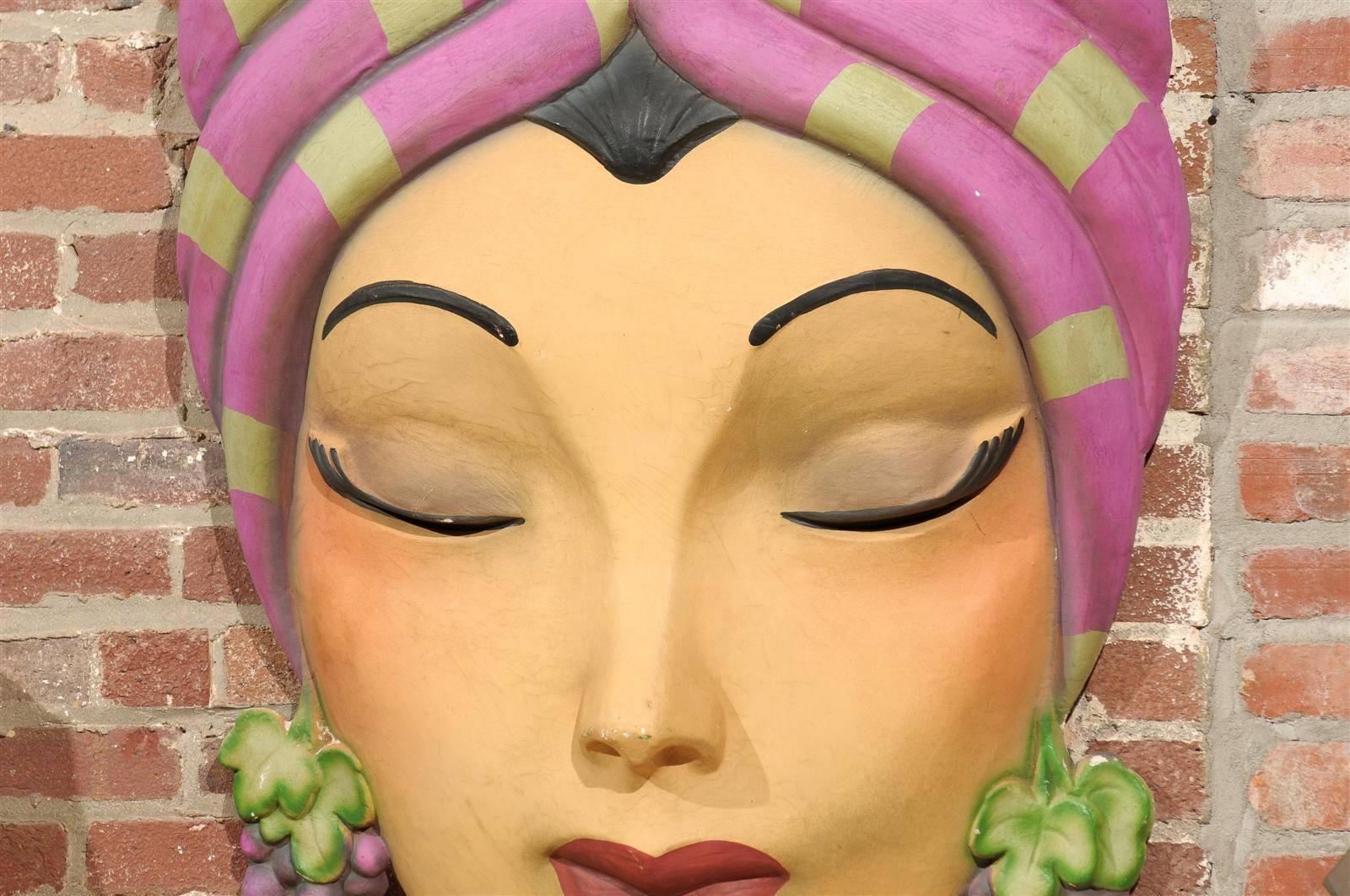 Fiberglass Large Carmen Miranda Inspired Art Piece
