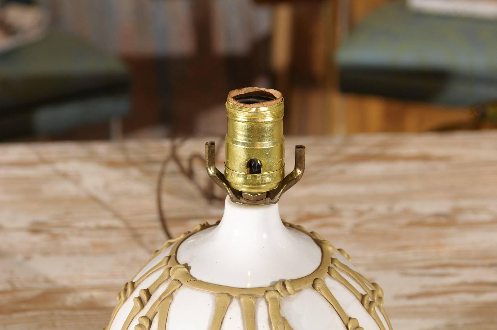 Ceramic Petite Faux Bamboo Table Lamp