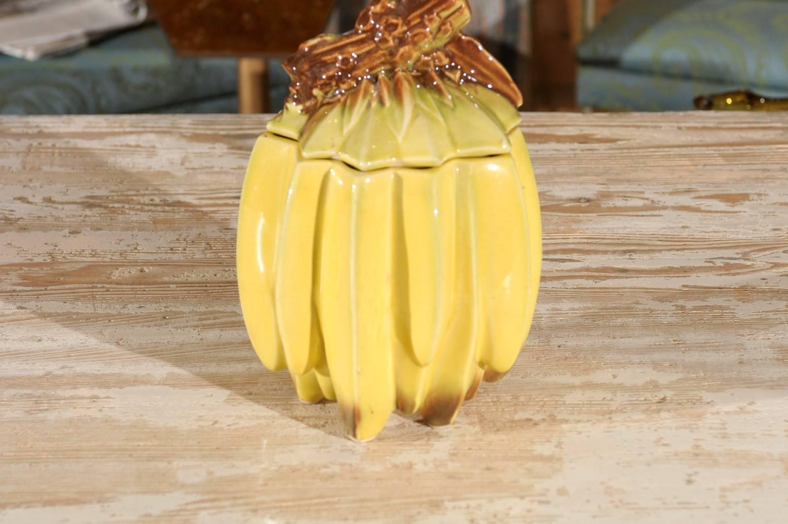 Hollywood Regency Bunch of Bananas Cookie Jar