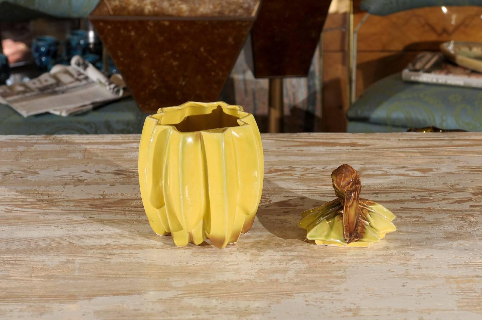 Ceramic Bunch of Bananas Cookie Jar