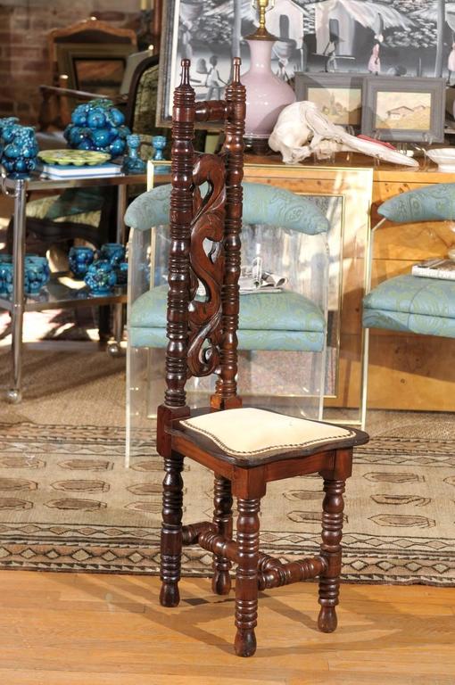 Spanish Hall Chair of Oak at 1stDibs