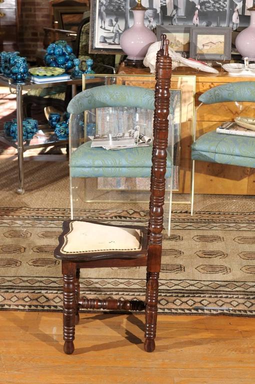 Spanish Hall Chair of Oak at 1stDibs