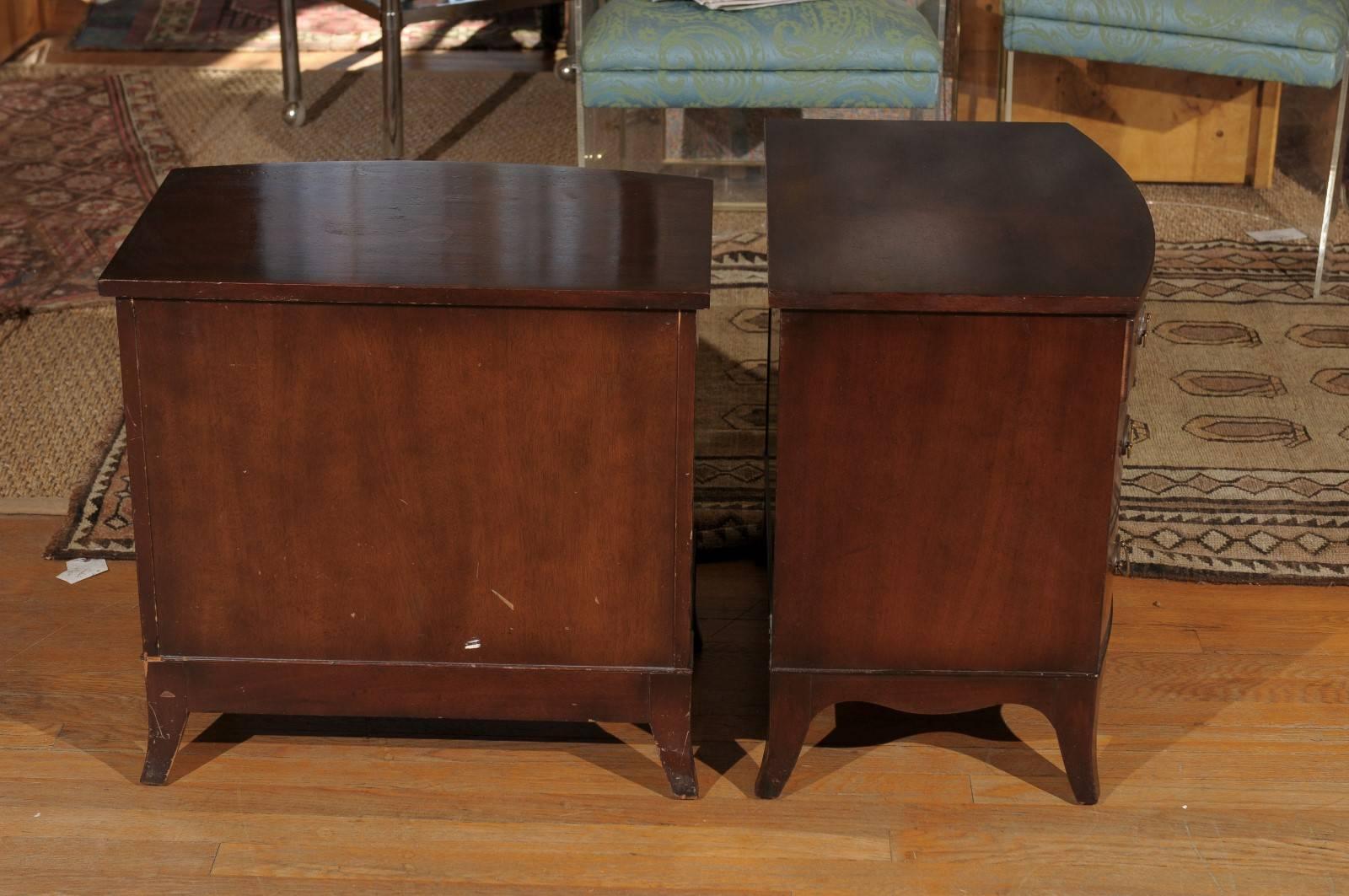 Pair of Petite Georgian Bow Front Chests 3