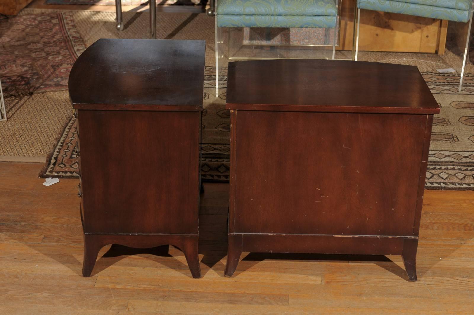 Pair of Petite Georgian Bow Front Chests 2