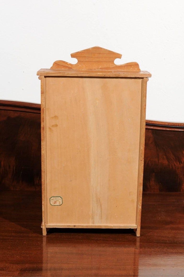 French Miniature Bamboo Armoire For Sale 2