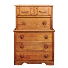 19th Century English Pine Secretaire