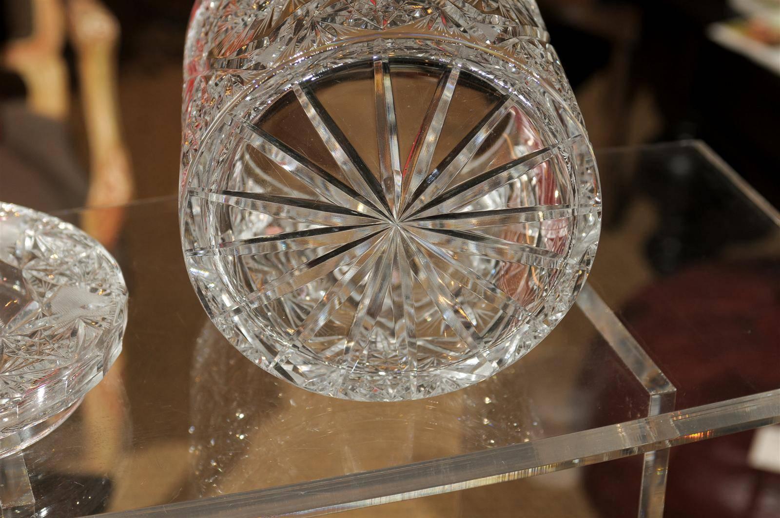 20th Century Cut Glass Ice Bucket