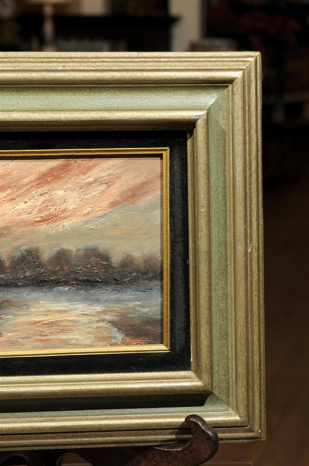 20th Century Impressionist Sailboat Painting 1