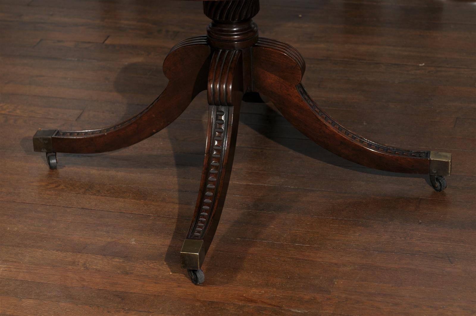 Georgian Mahogany Drum Table by Baker