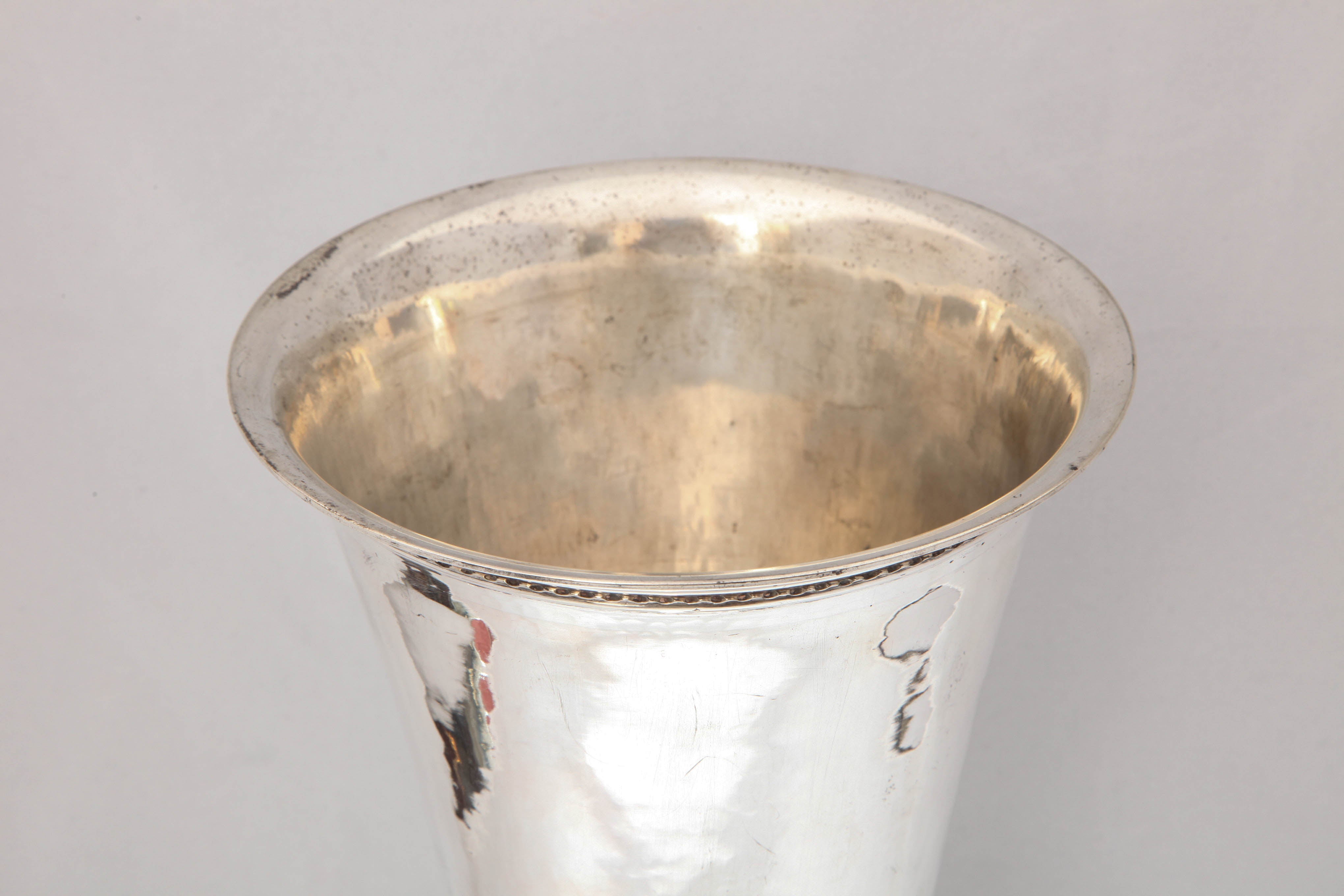 Large Art Deco Continental Silver (.800) Hanau Vase In Good Condition In New York, NY