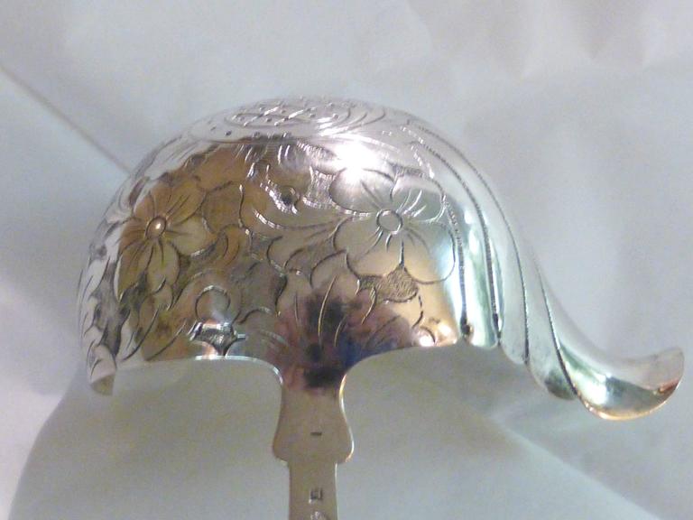 Victorian Austrian Continental Silver ‘.800’ Soup or Punch Ladle For Sale
