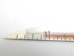 Regla Combinada o Abrecartas de Plata de Ley Moderna de Mediados de Siglo