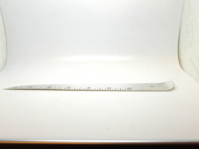 Mid-Century Modern Sterling Silver Combination Ruler or Letter Opener ...