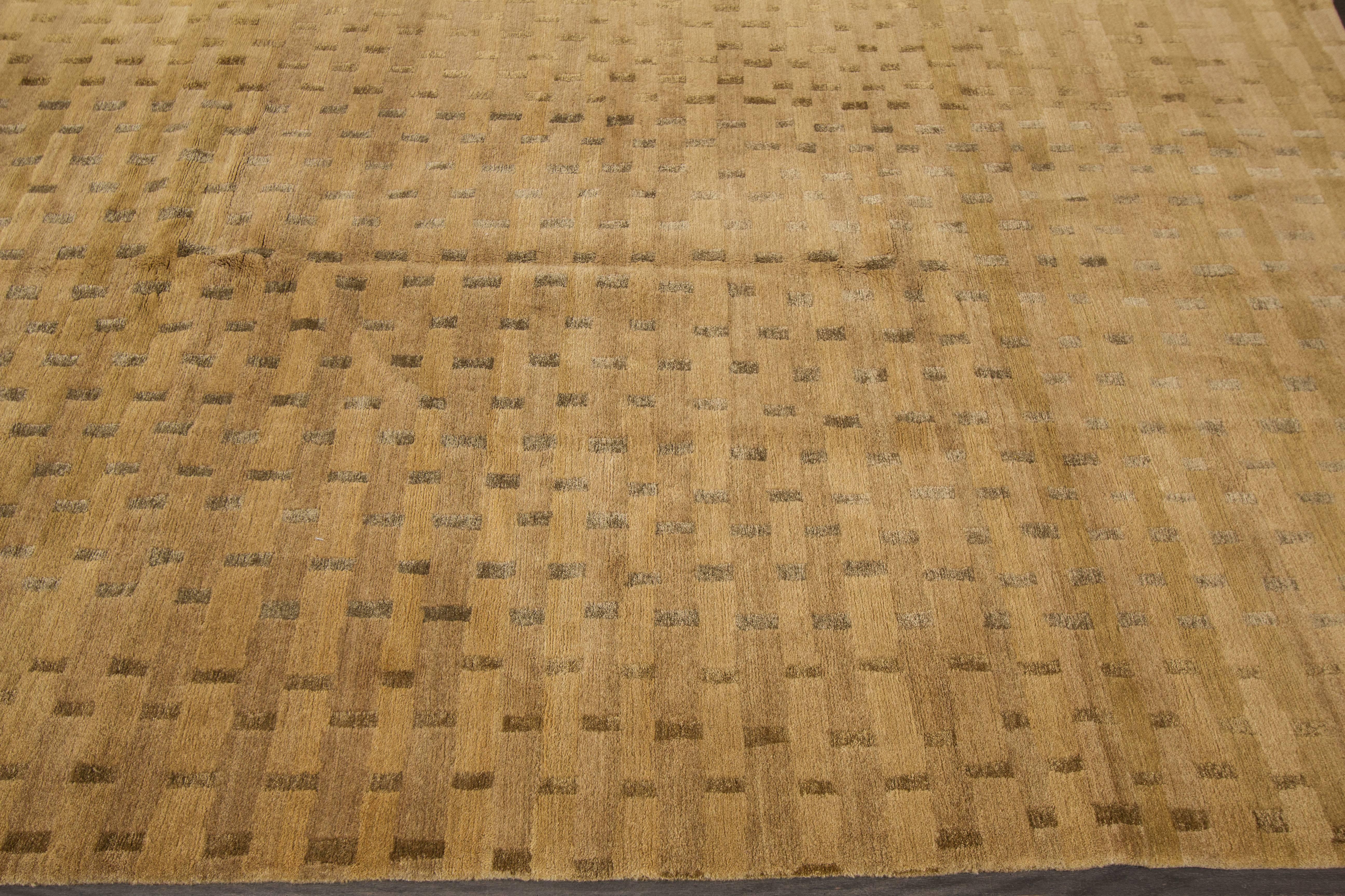 Wool Contemporary Nepal Rug