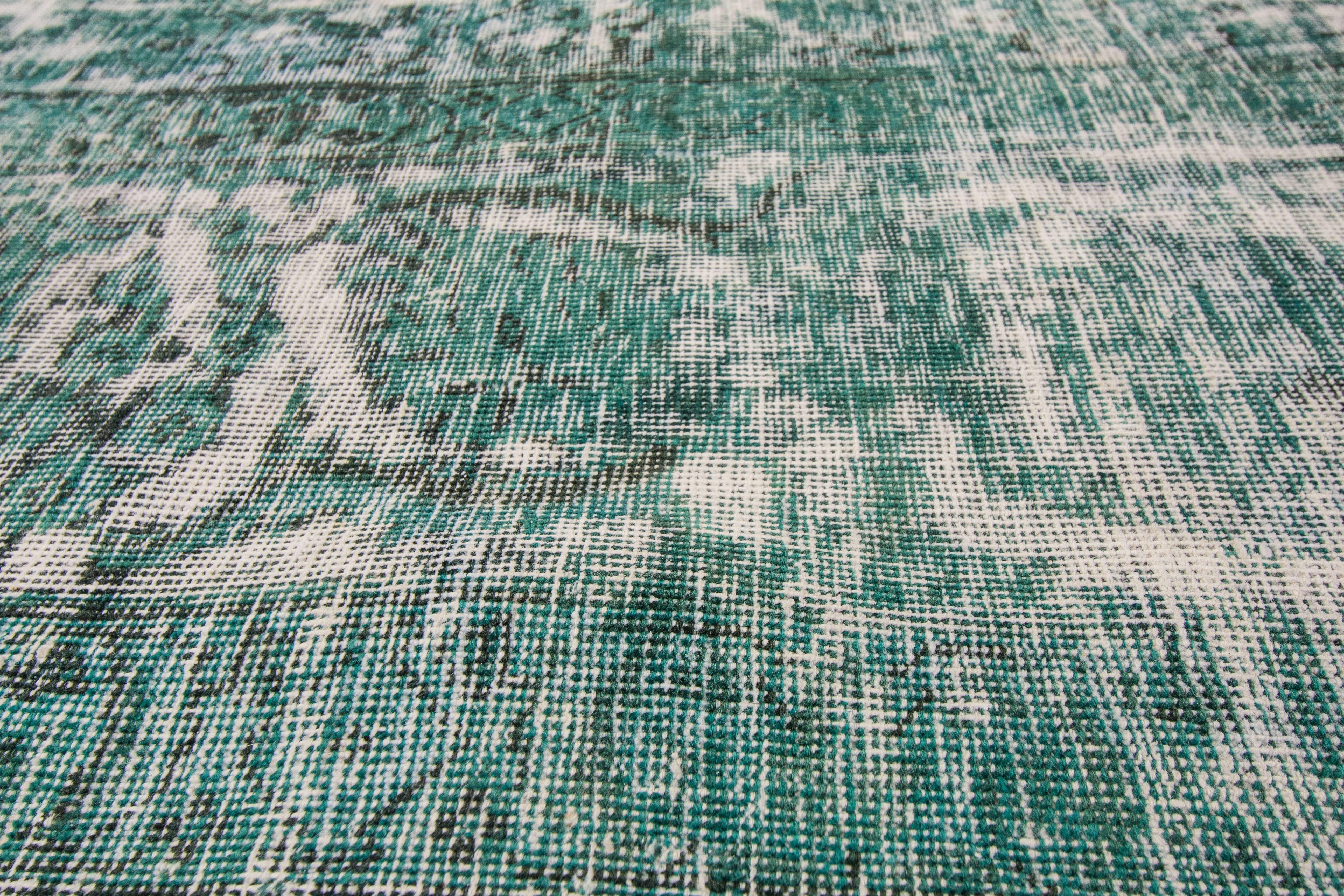 green persian rug