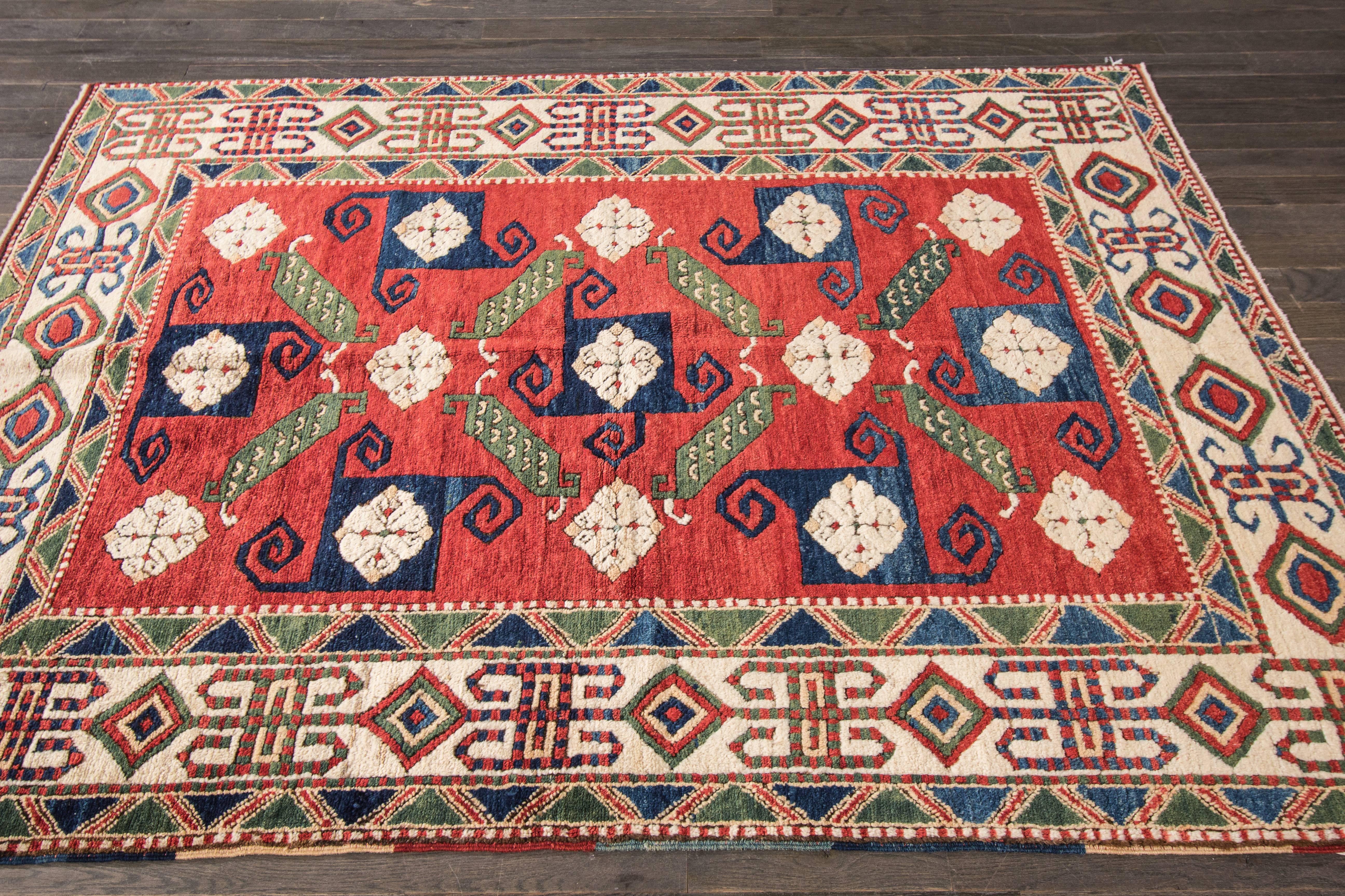 Wool Modern Turkish Kazak For Sale