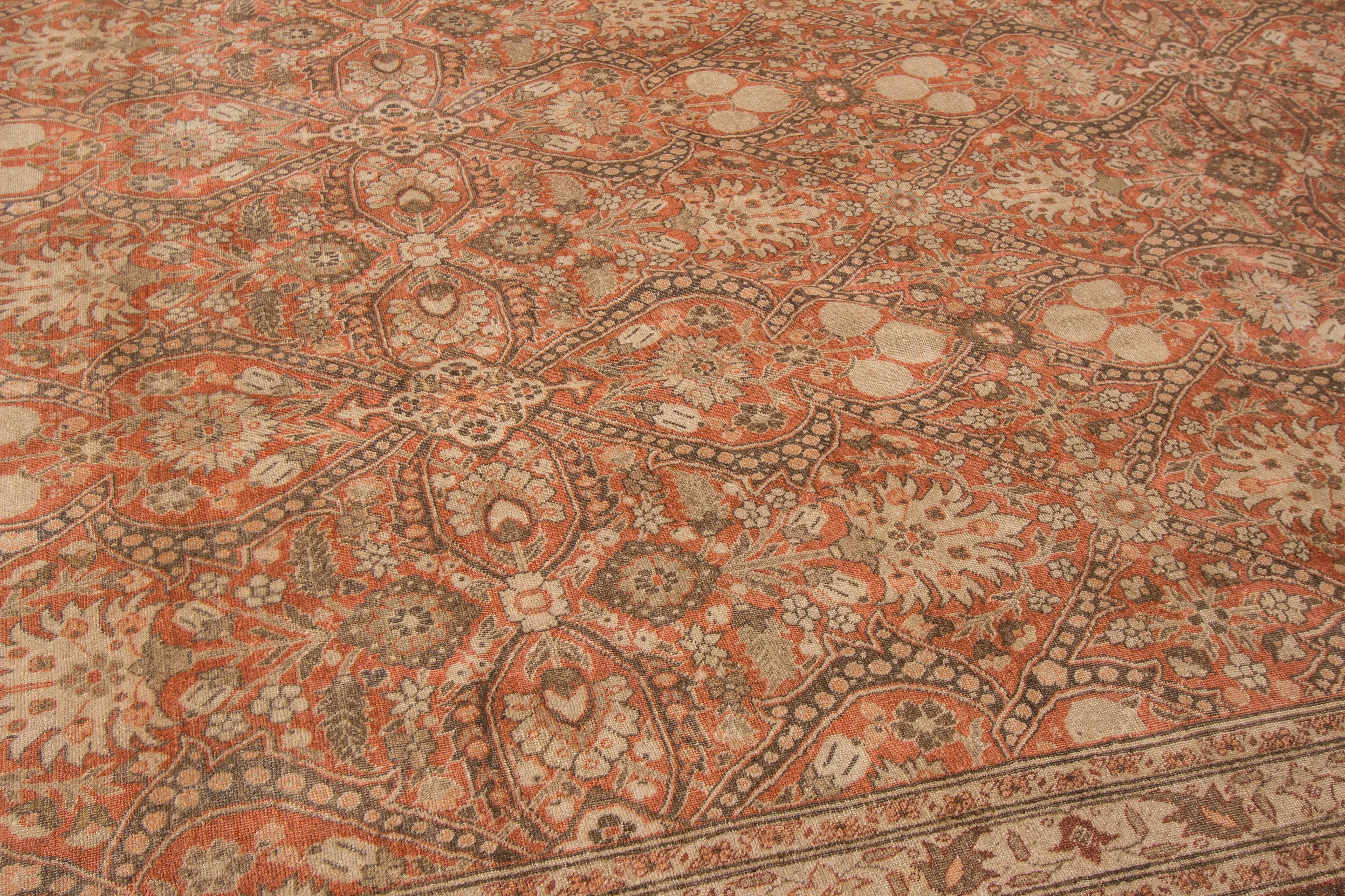 Antique Persian Tabriz In Excellent Condition For Sale In Norwalk, CT