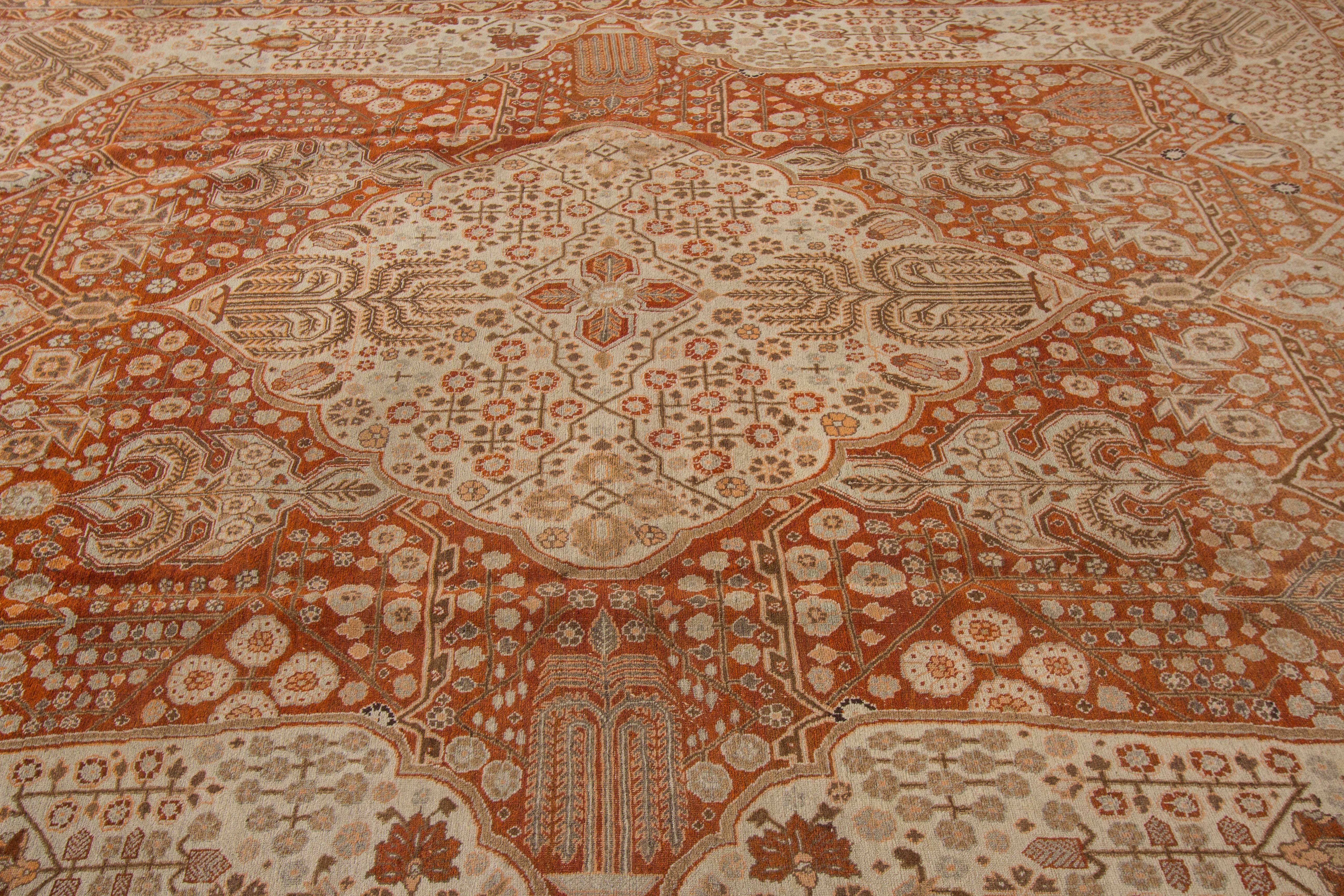 Early 20th Century Antique Tabriz For Sale