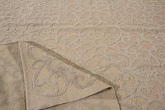 Modern Hand-Knotted Indian Rug, Wool Floral Design, 10' x 14'