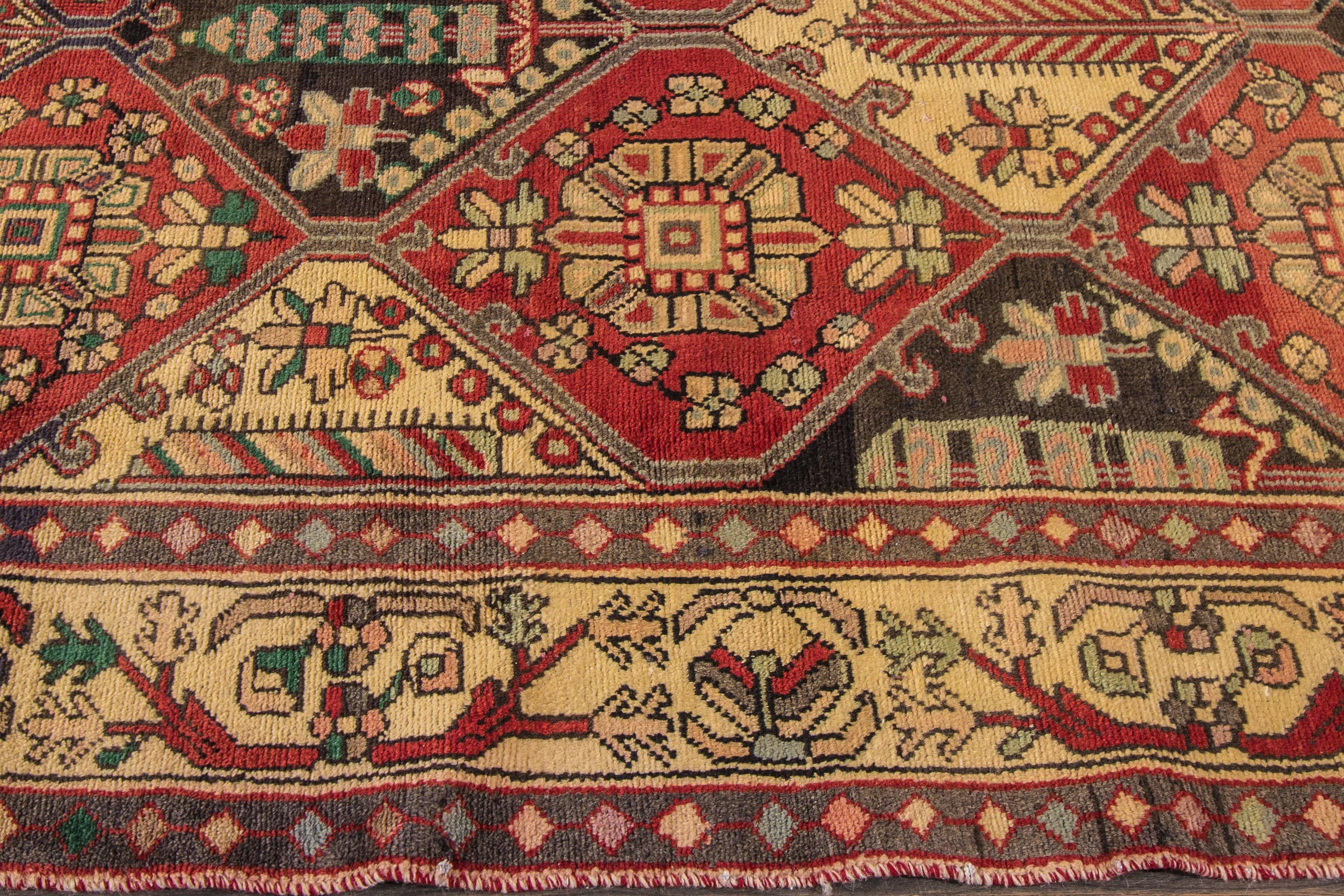 Measures: 5.7” x 10.10”.
While originally woven by nomadic Bakhtiari, most authentic Bakhtiari rugs are woven in Bakhtiari settled communities in west central Iran southwest of Isfahan, Chahar Mahaal and Bakhtiari and parts of the provinces of