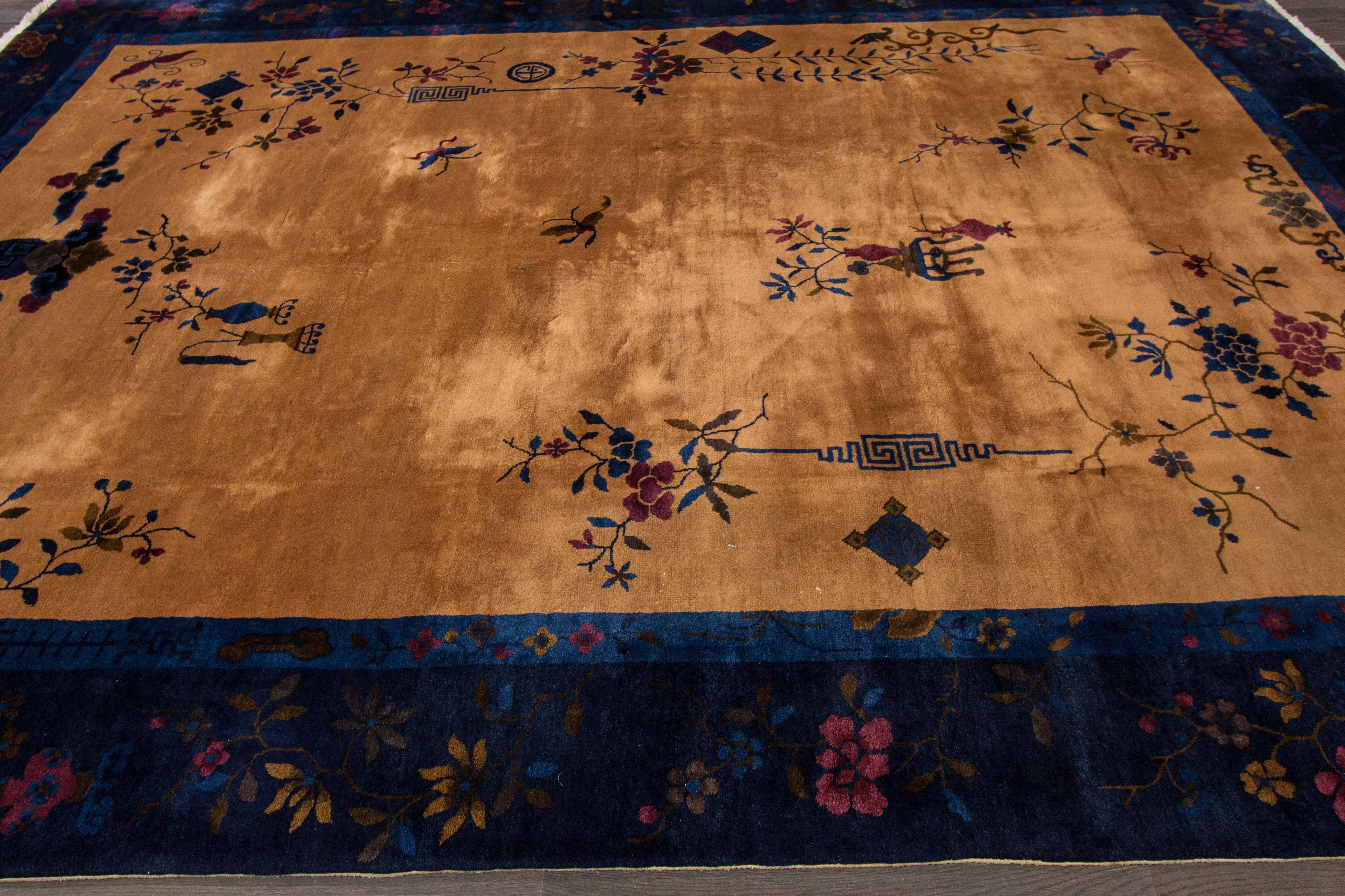 Early 20th Century Captivating Superb Antique Chinese Art Deco Rug
