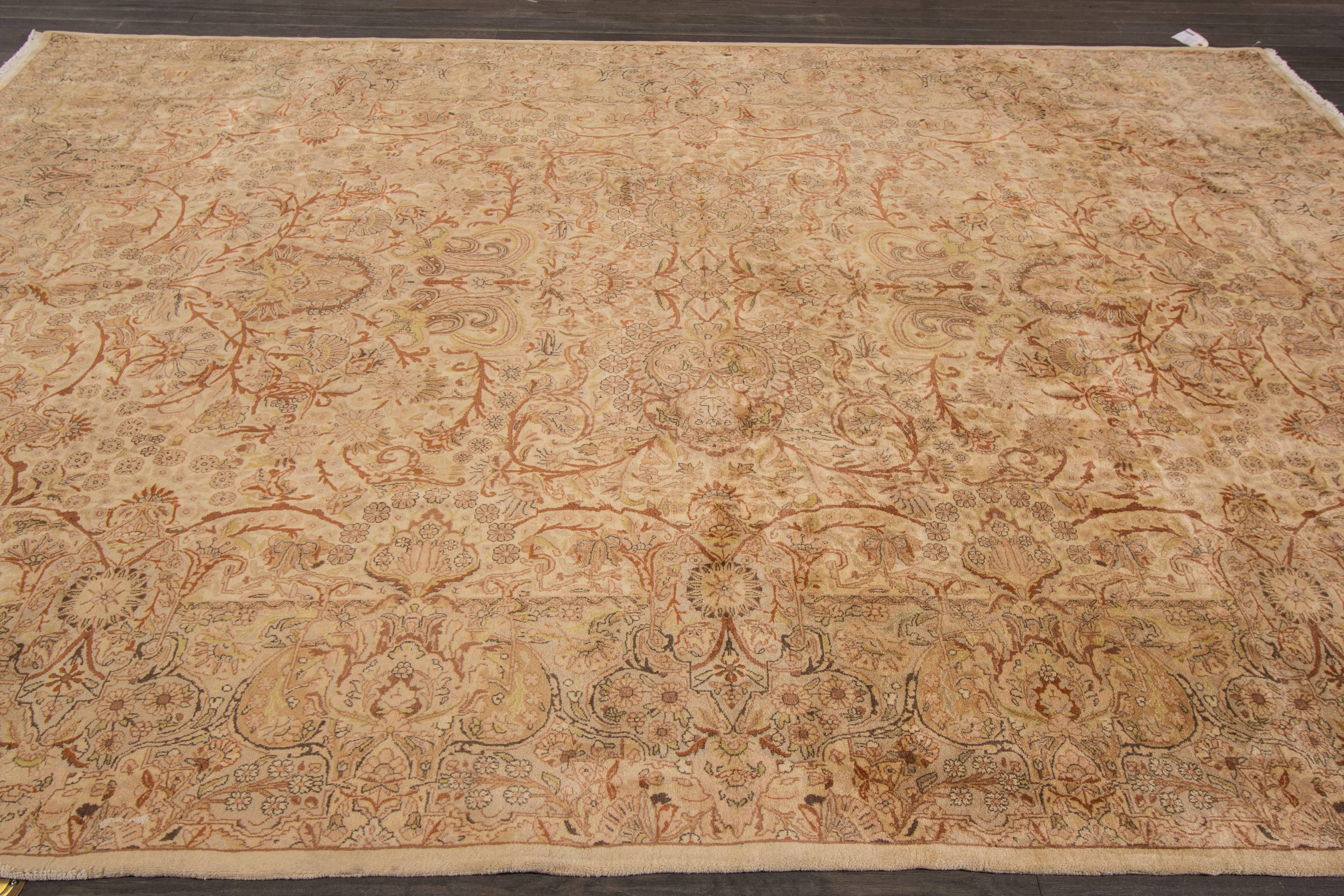 Mid-20th Century Simply Gorgeous Vintage Kerman Rug For Sale