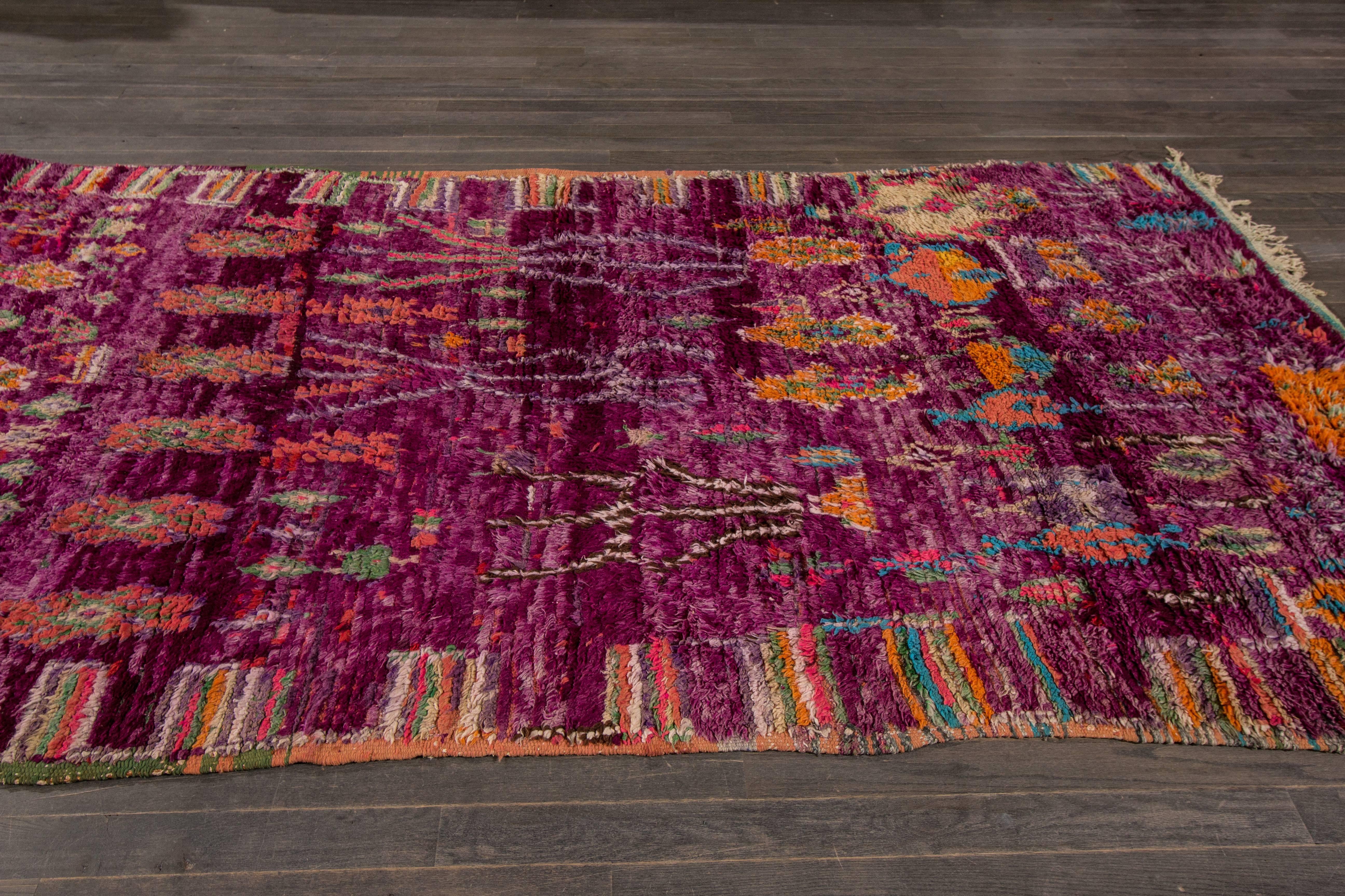 Hand-Knotted Great Looking Antique Moroccan Rug