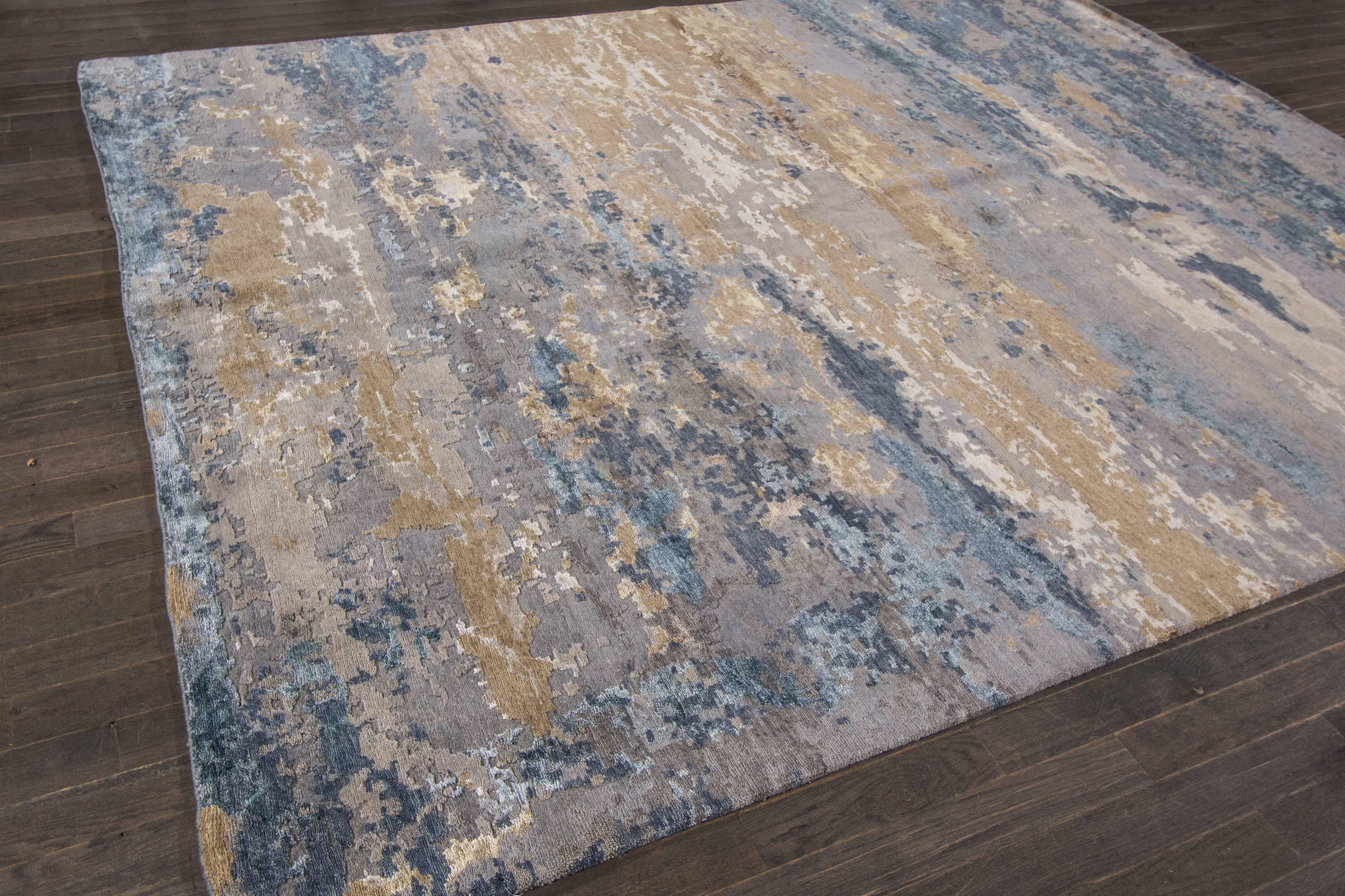 Contemporary Gorgeously Contrasted Modern Rug
